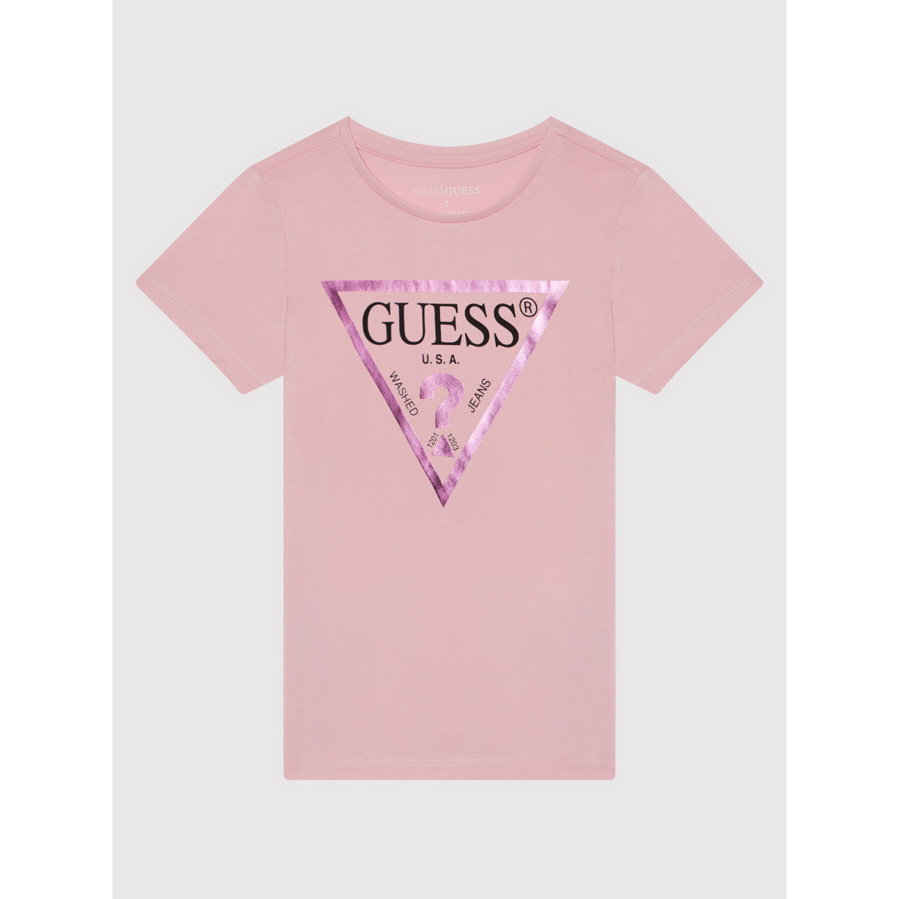 Guess T-Shirt J73I56 K8HM0 Růžová Regular Fit - Pepit.cz