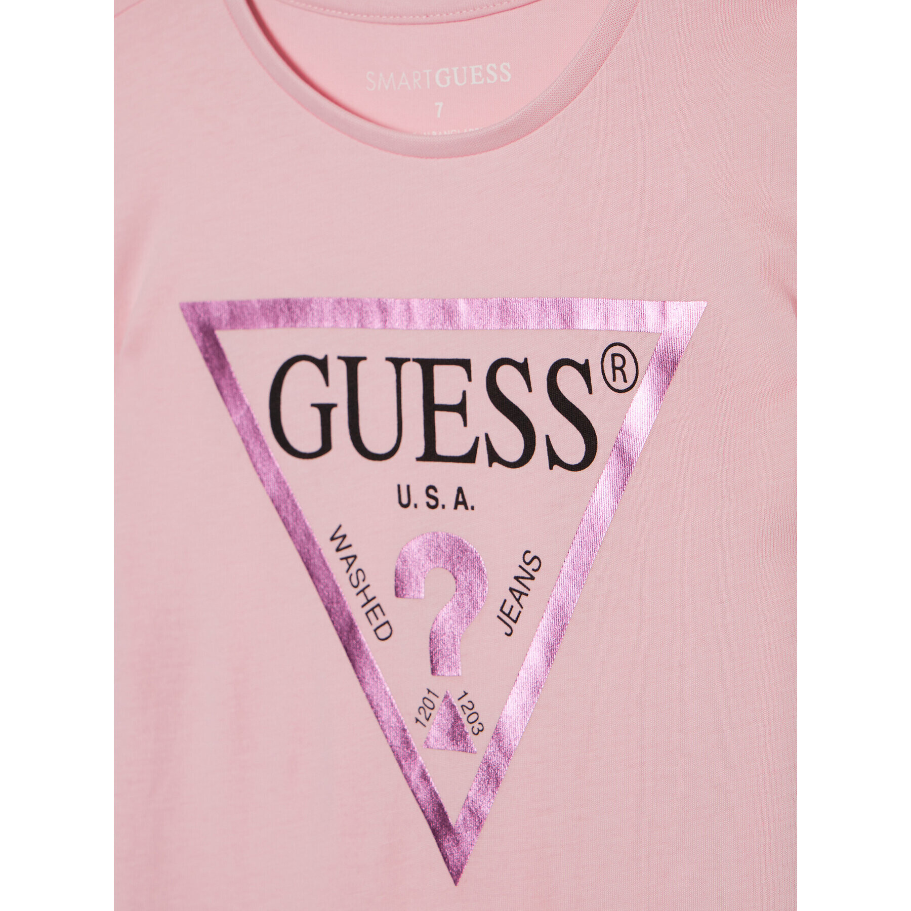 Guess T-Shirt J73I56 K8HM0 Růžová Regular Fit - Pepit.cz