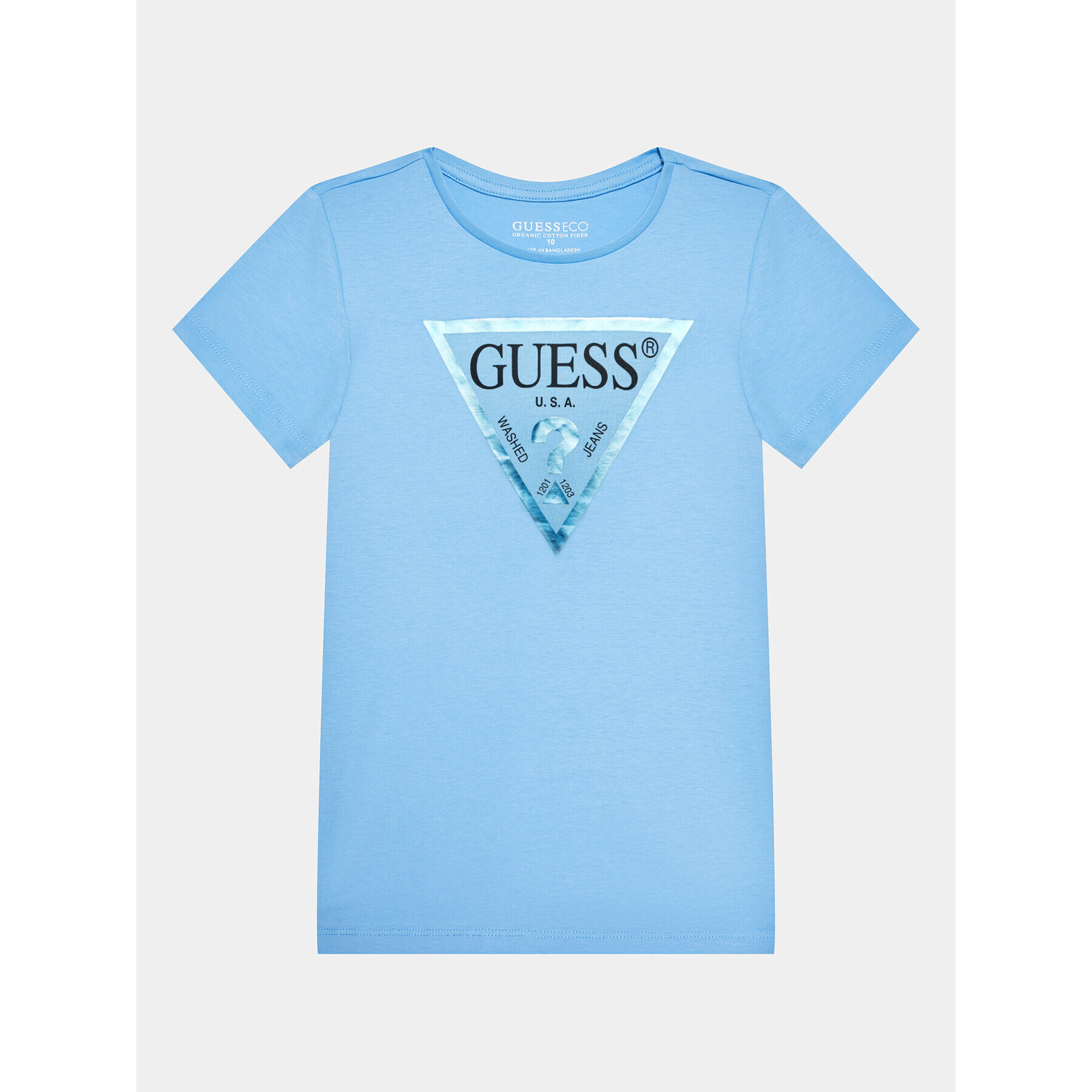 Guess T-Shirt J73I56 K8HM0 Modrá Regular Fit - Pepit.cz