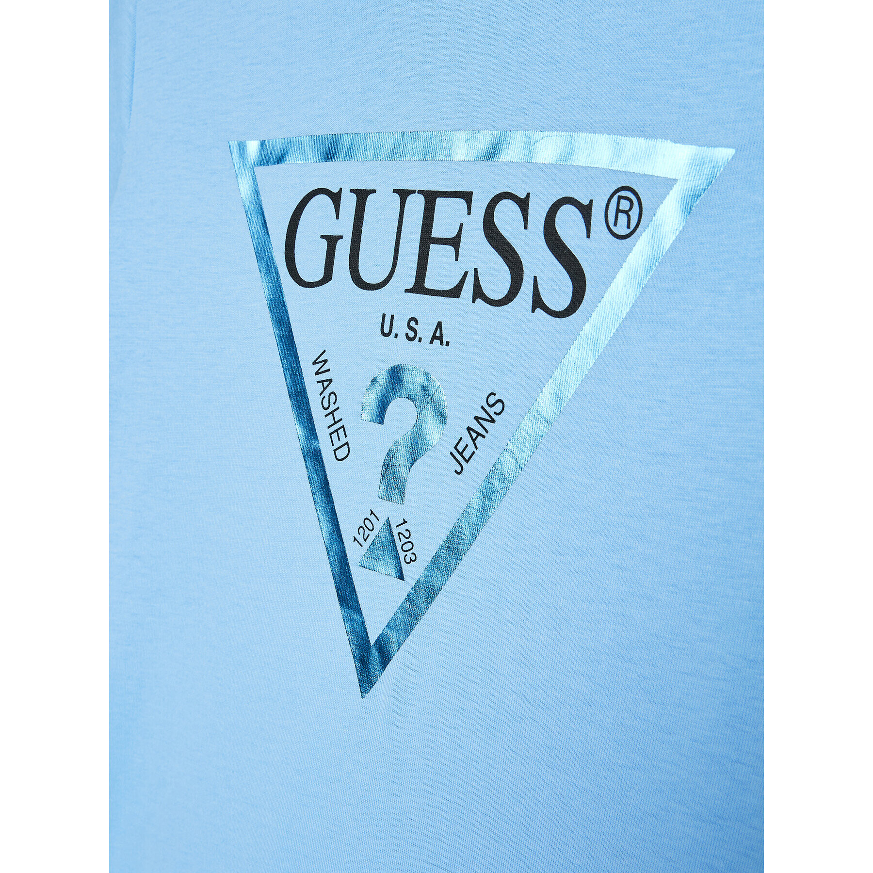 Guess T-Shirt J73I56 K8HM0 Modrá Regular Fit - Pepit.cz