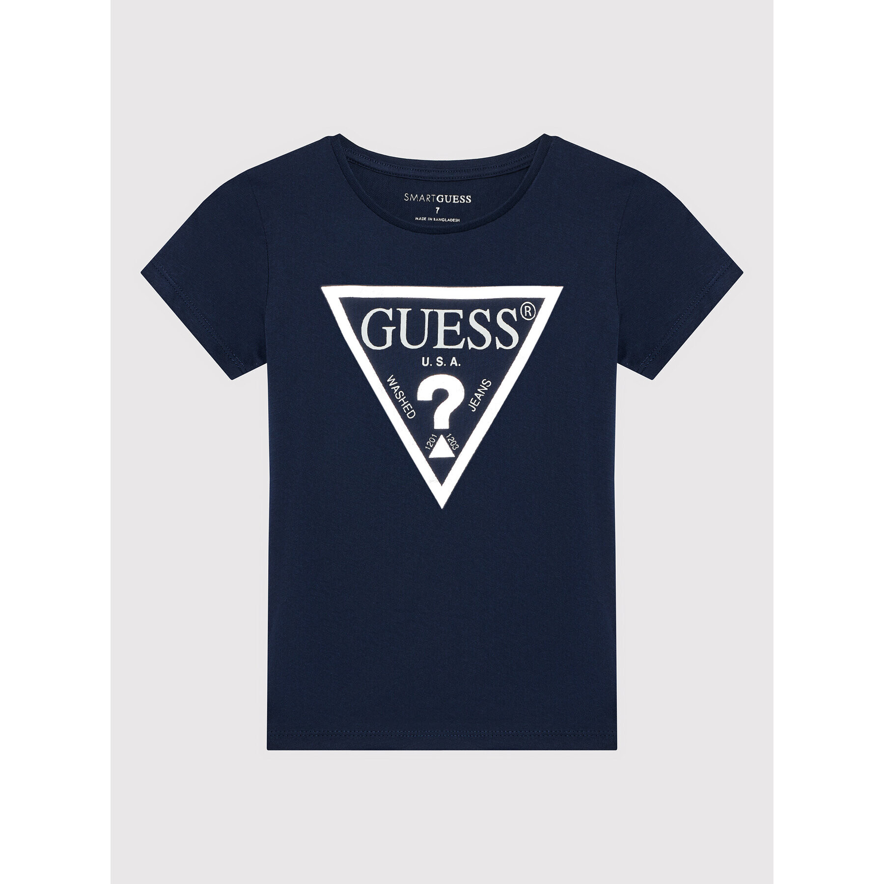 Guess T-Shirt J73I56 K8HM0 Tmavomodrá Regular Fit - Pepit.cz