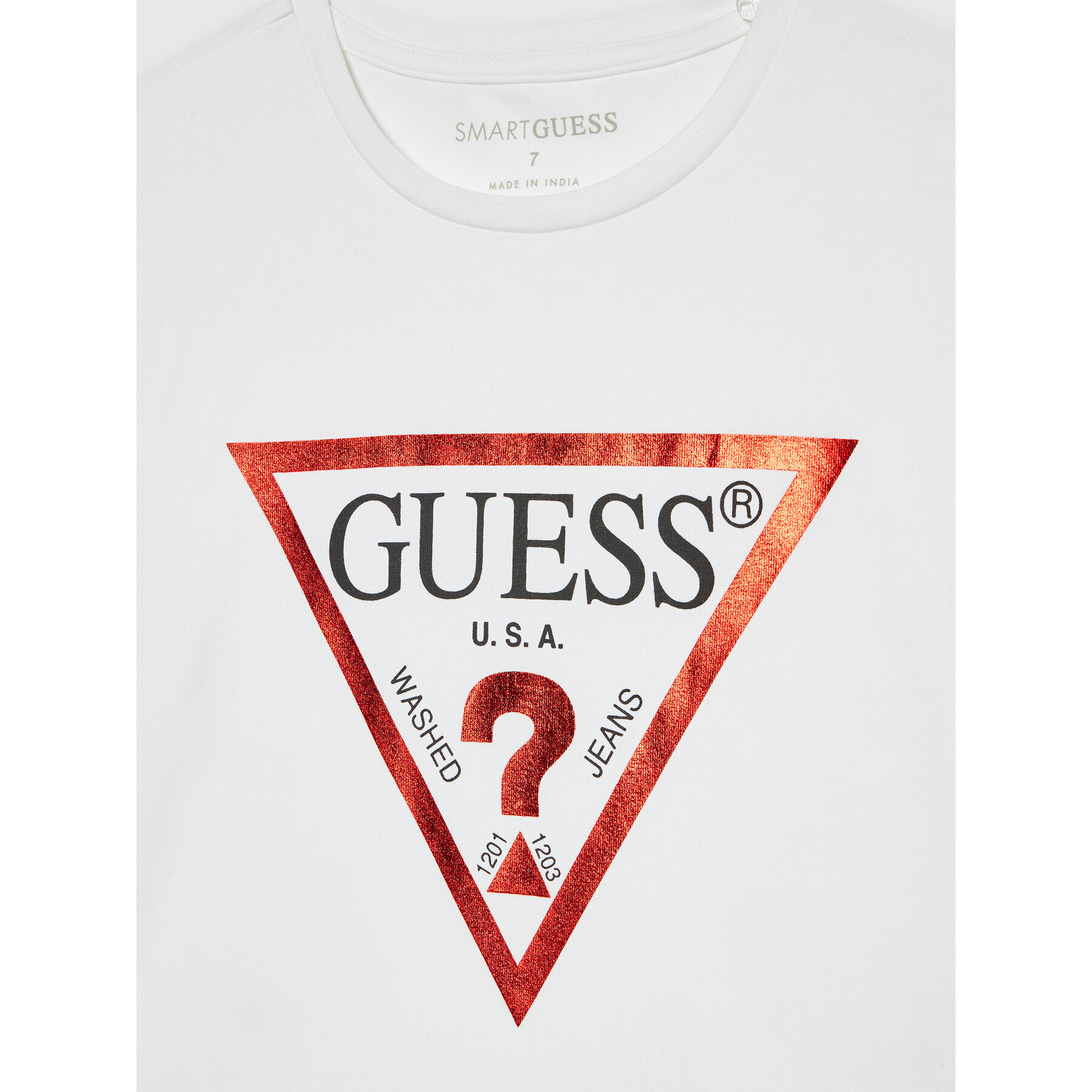 Guess T-Shirt J81I15 J1311 Bílá Regular Fit - Pepit.cz