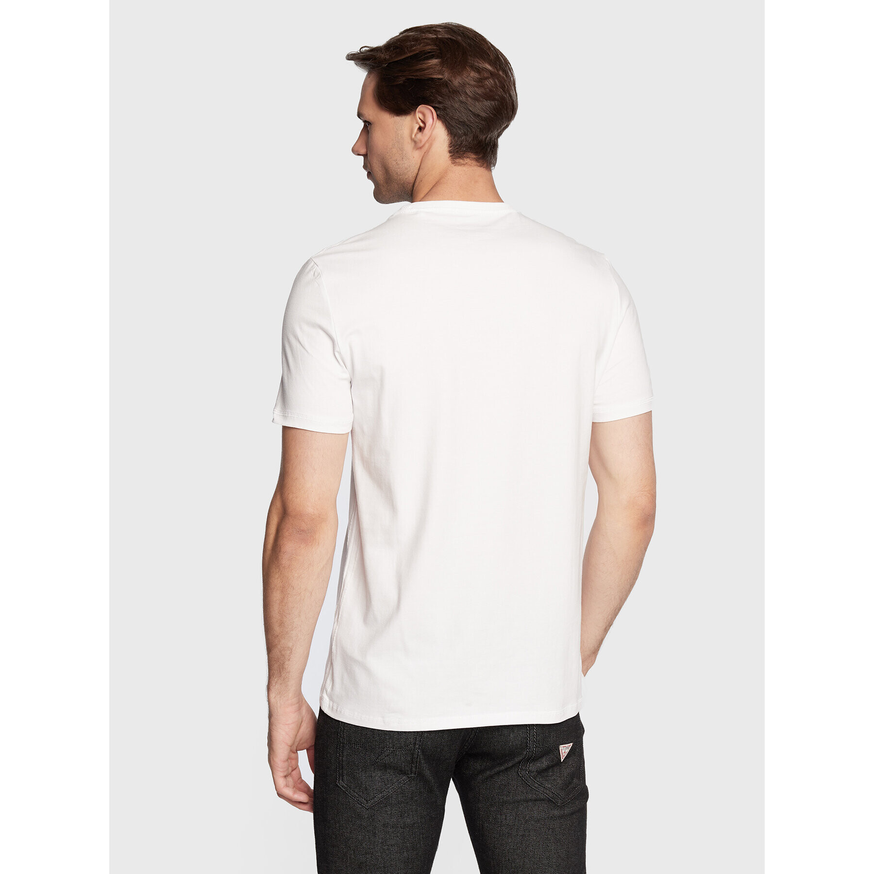 Guess T-Shirt Jasin M2BI43 J1314 Bílá Slim Fit - Pepit.cz