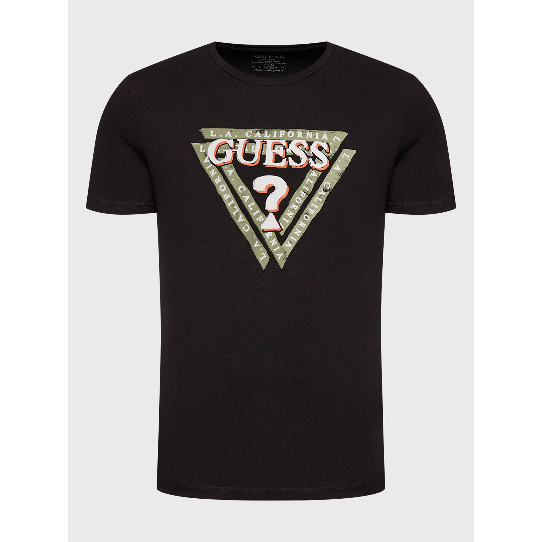 Guess T-Shirt Jasin M2BI43 J1314 Černá Slim Fit - Pepit.cz