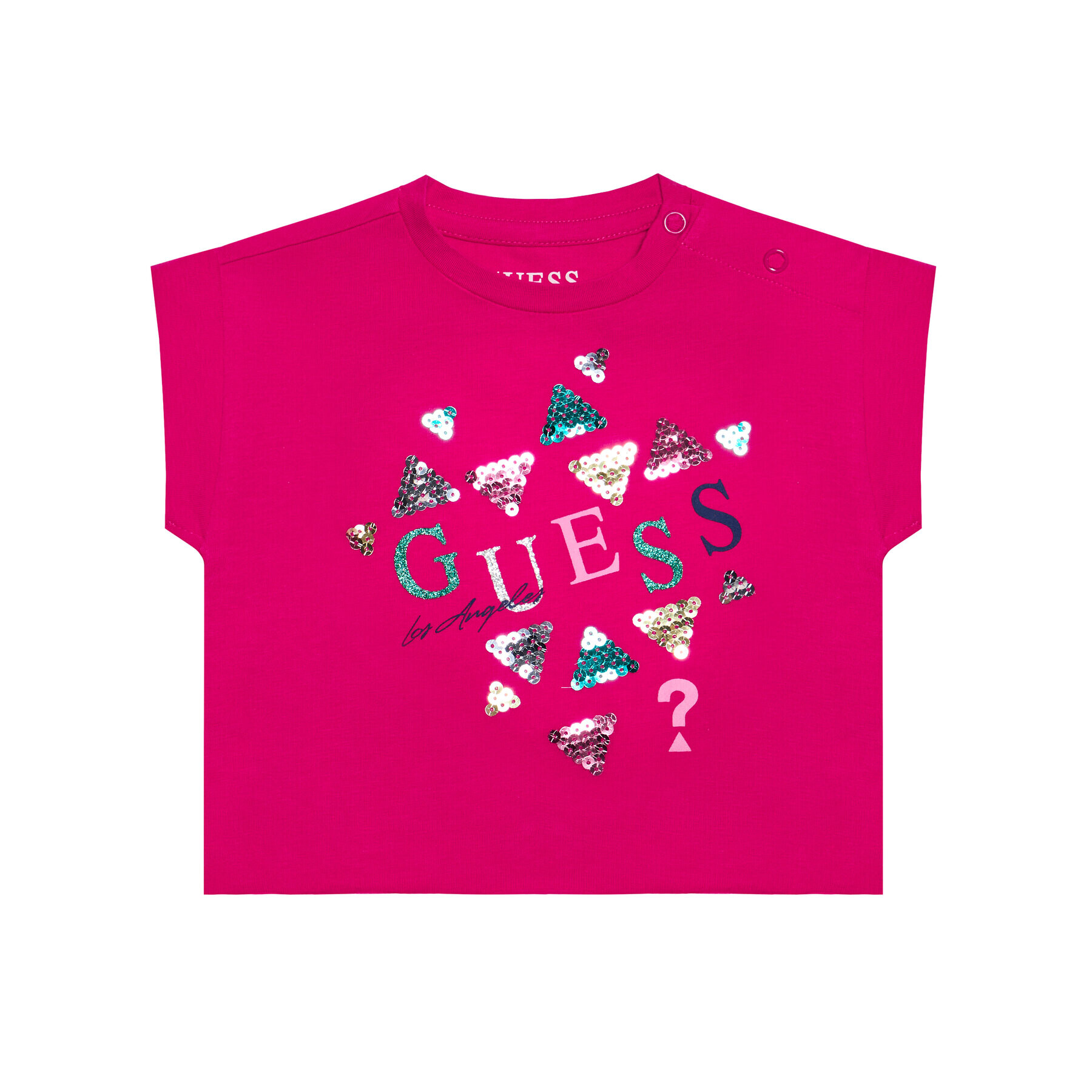 Guess T-Shirt K1GI03 K6YW1 Růžová Regular Fit - Pepit.cz