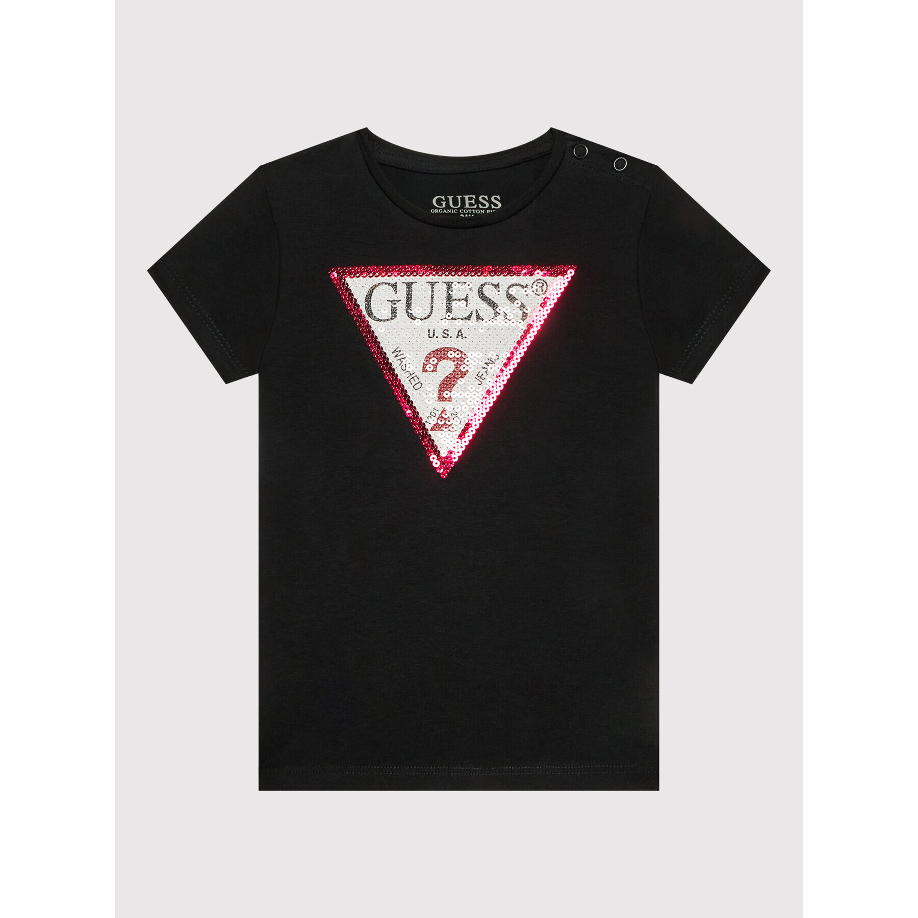 Guess T-Shirt K1YI26 K6YW1 Černá Regular Fit - Pepit.cz