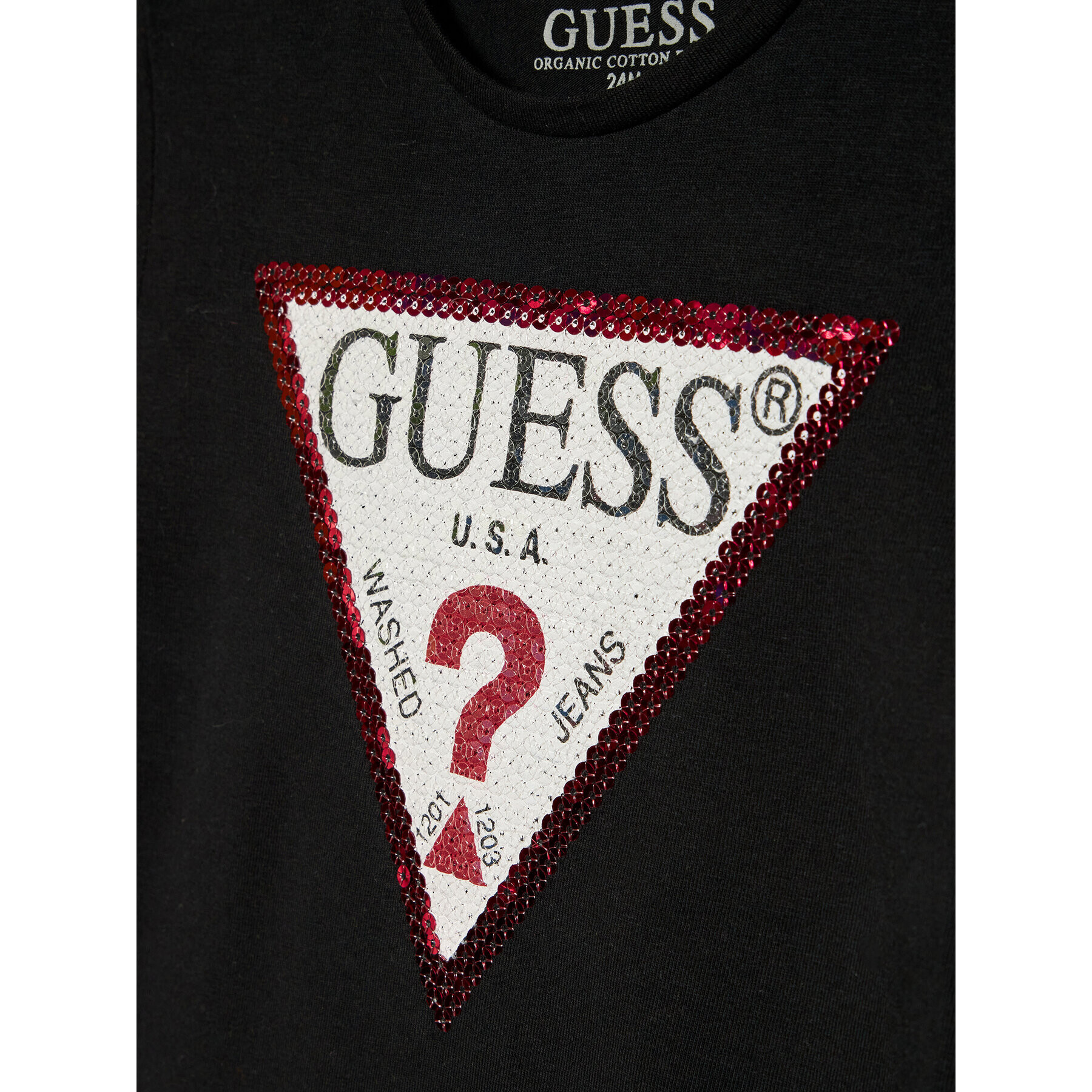 Guess T-Shirt K1YI26 K6YW1 Černá Regular Fit - Pepit.cz