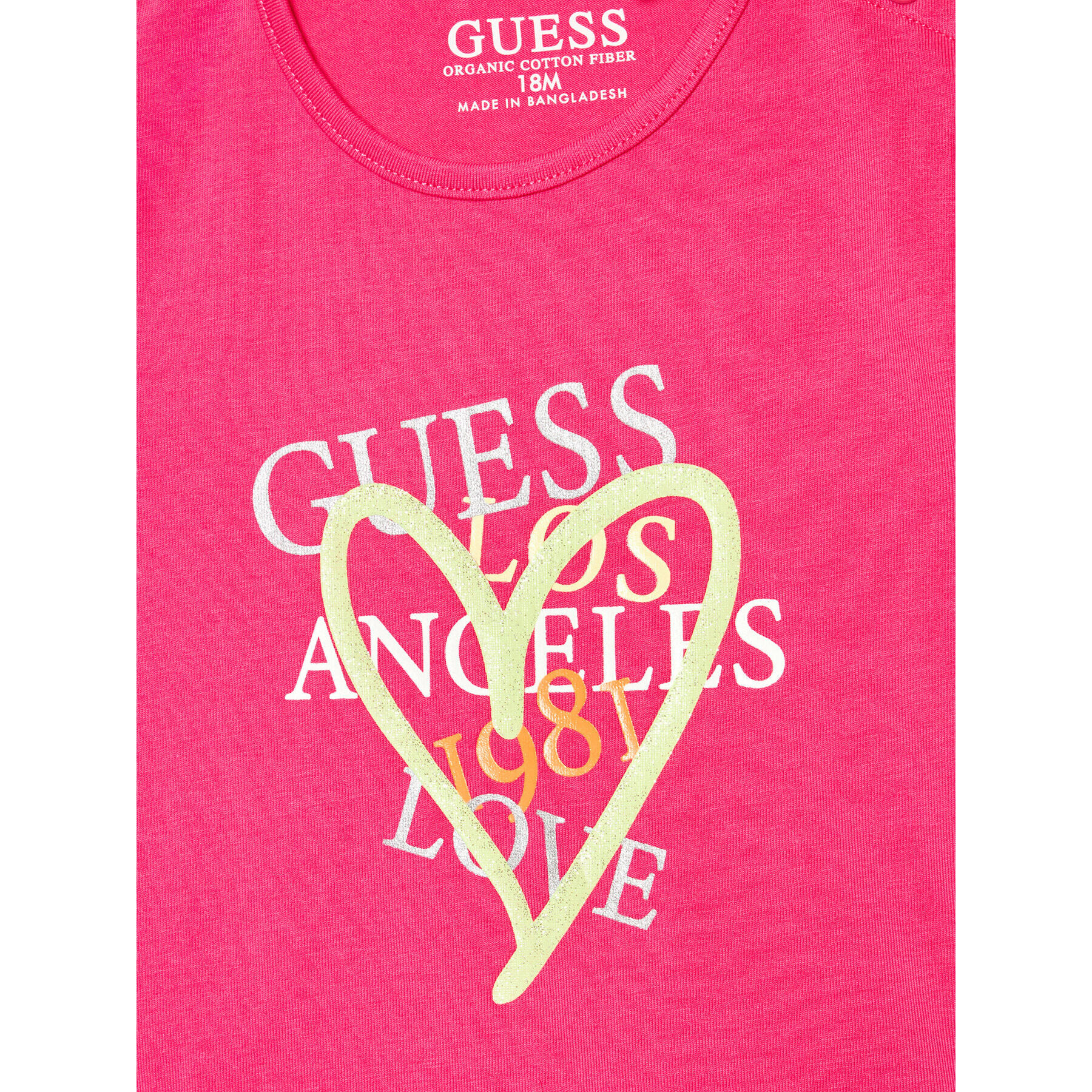 Guess T-Shirt K2RI00 K6YW1 Růžová Regular Fit - Pepit.cz