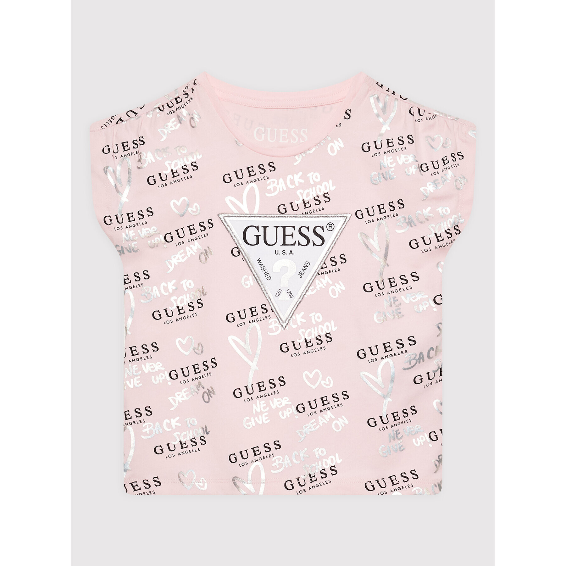 Guess T-Shirt K2YI13 K6YW1 Růžová Regular Fit - Pepit.cz