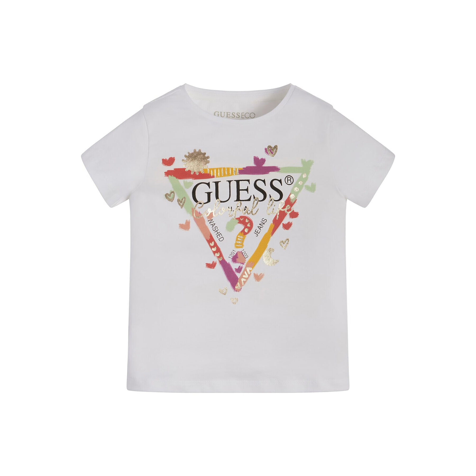 Guess T-Shirt K3GI00 K6YW3 Bílá Regular Fit - Pepit.cz