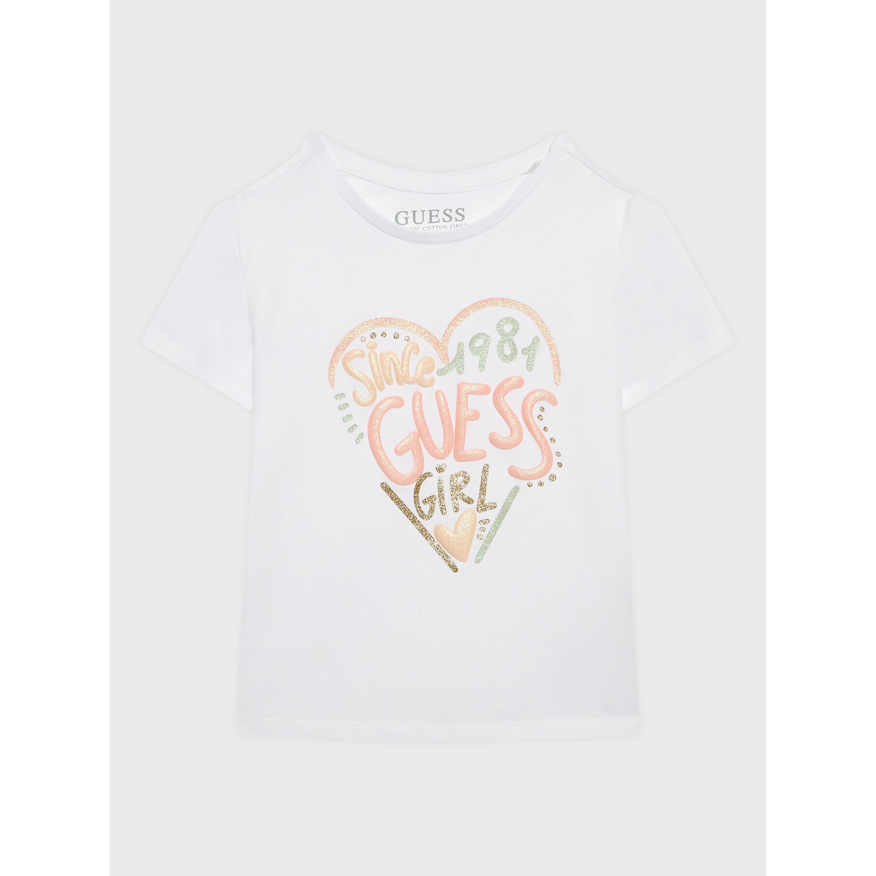 Guess T-Shirt K3GI08 K6YW1 Bílá Regular Fit - Pepit.cz