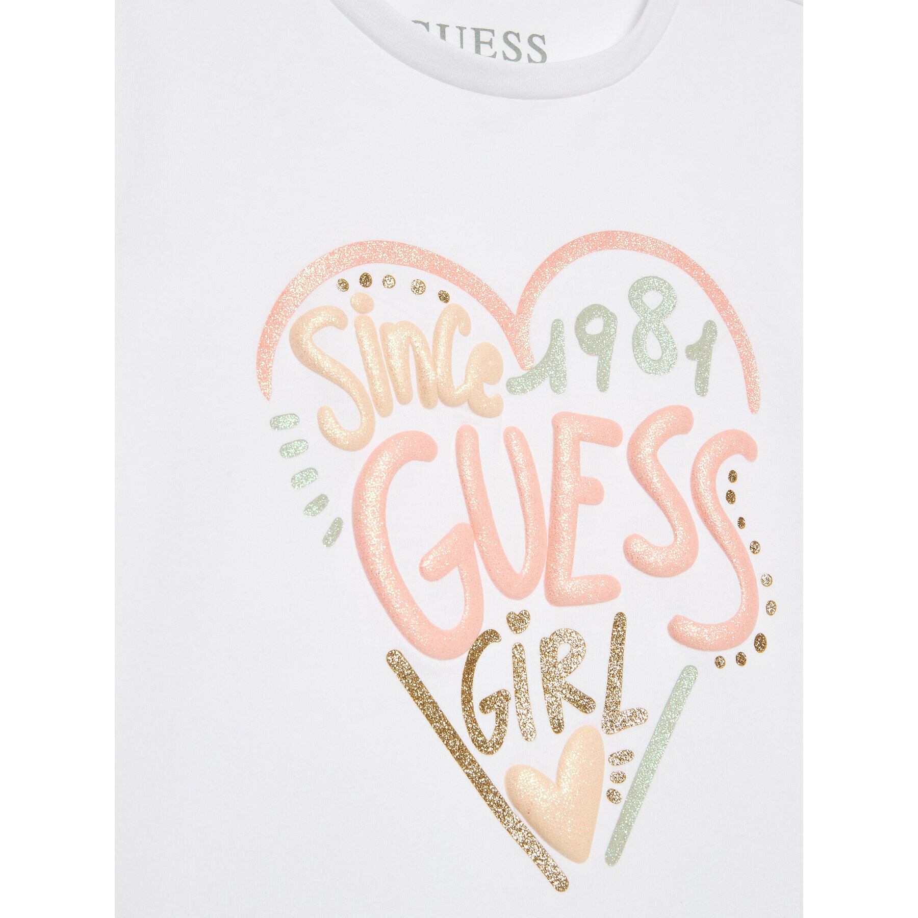 Guess T-Shirt K3GI08 K6YW1 Bílá Regular Fit - Pepit.cz