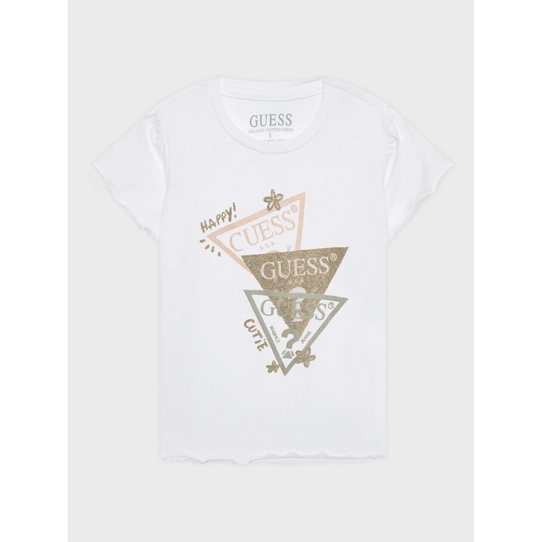 Guess T-Shirt K3GI09 K6YW1 Bílá Regular Fit - Pepit.cz