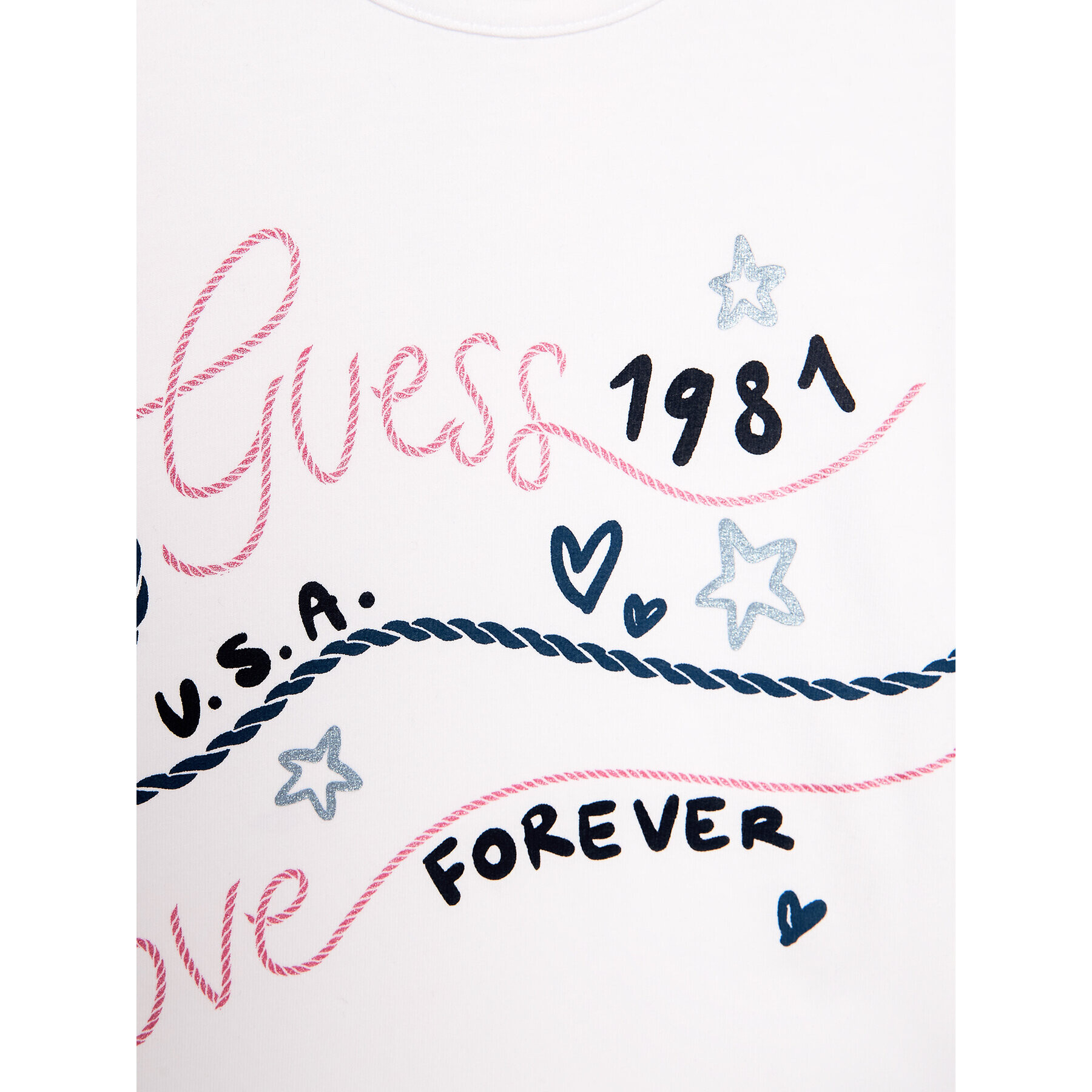 Guess T-Shirt K3GI15 K6YW1 Bílá Regular Fit - Pepit.cz