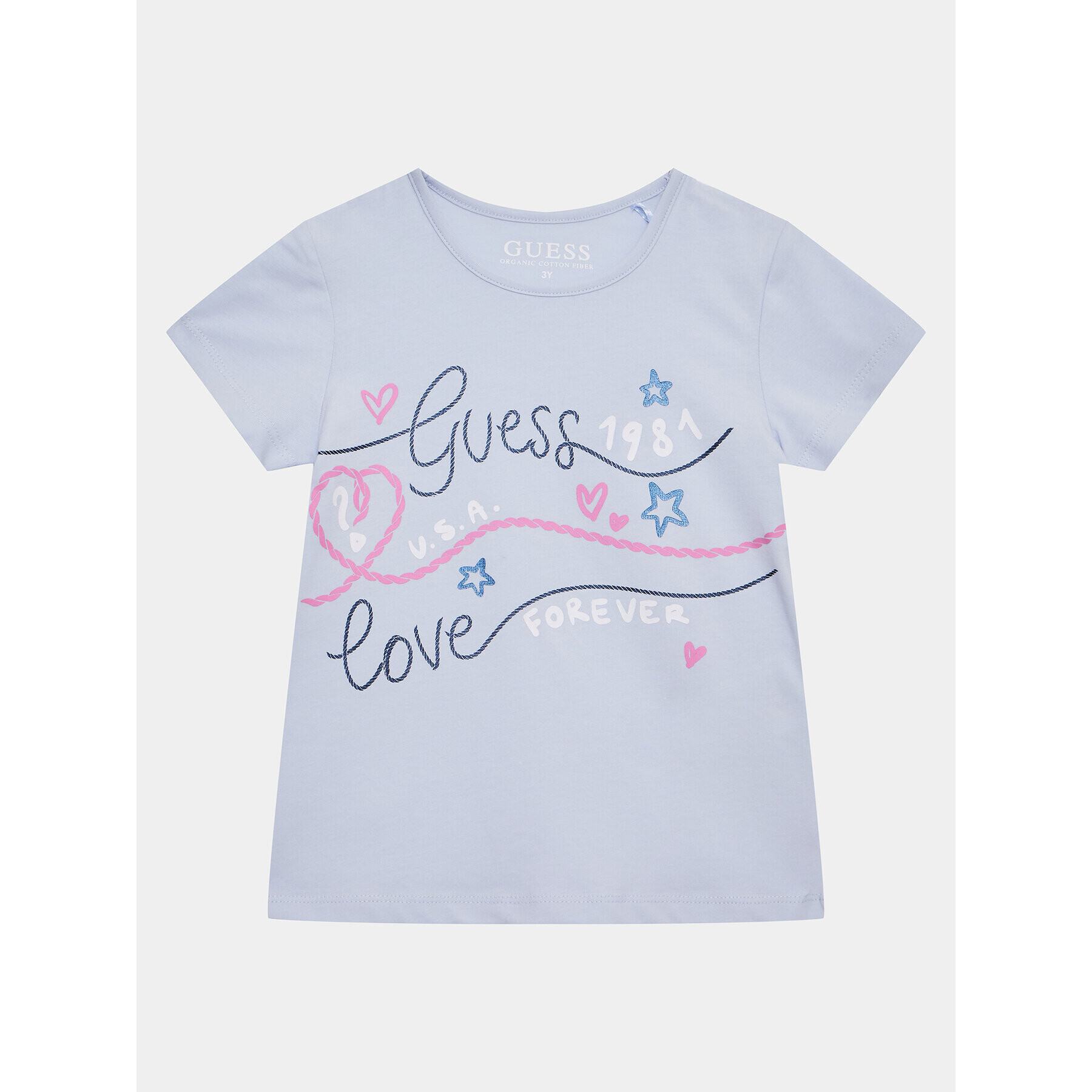 Guess T-Shirt K3GI15 K6YW1 Modrá Regular Fit - Pepit.cz