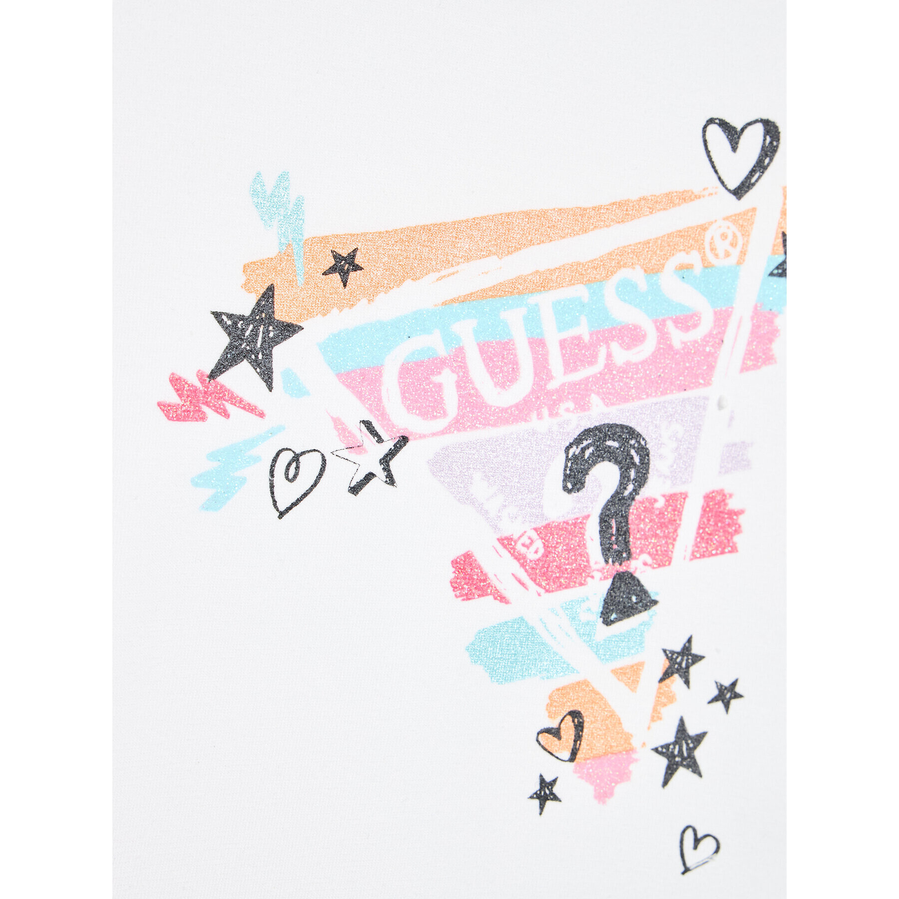 Guess T-Shirt K3RI00 K6YW3 Bílá Regular Fit - Pepit.cz