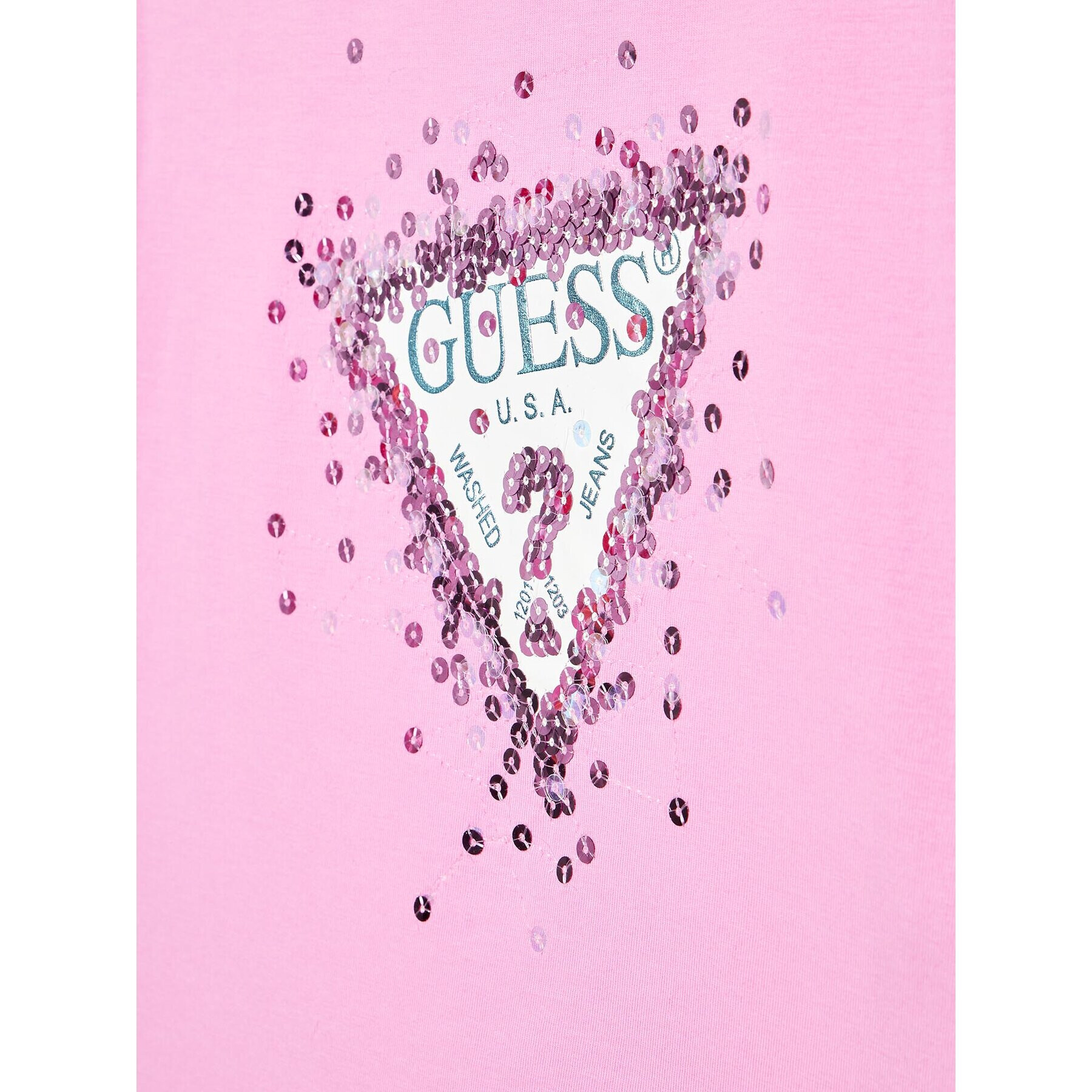 Guess T-Shirt K3RI04 K6YW1 Růžová Regular Fit - Pepit.cz