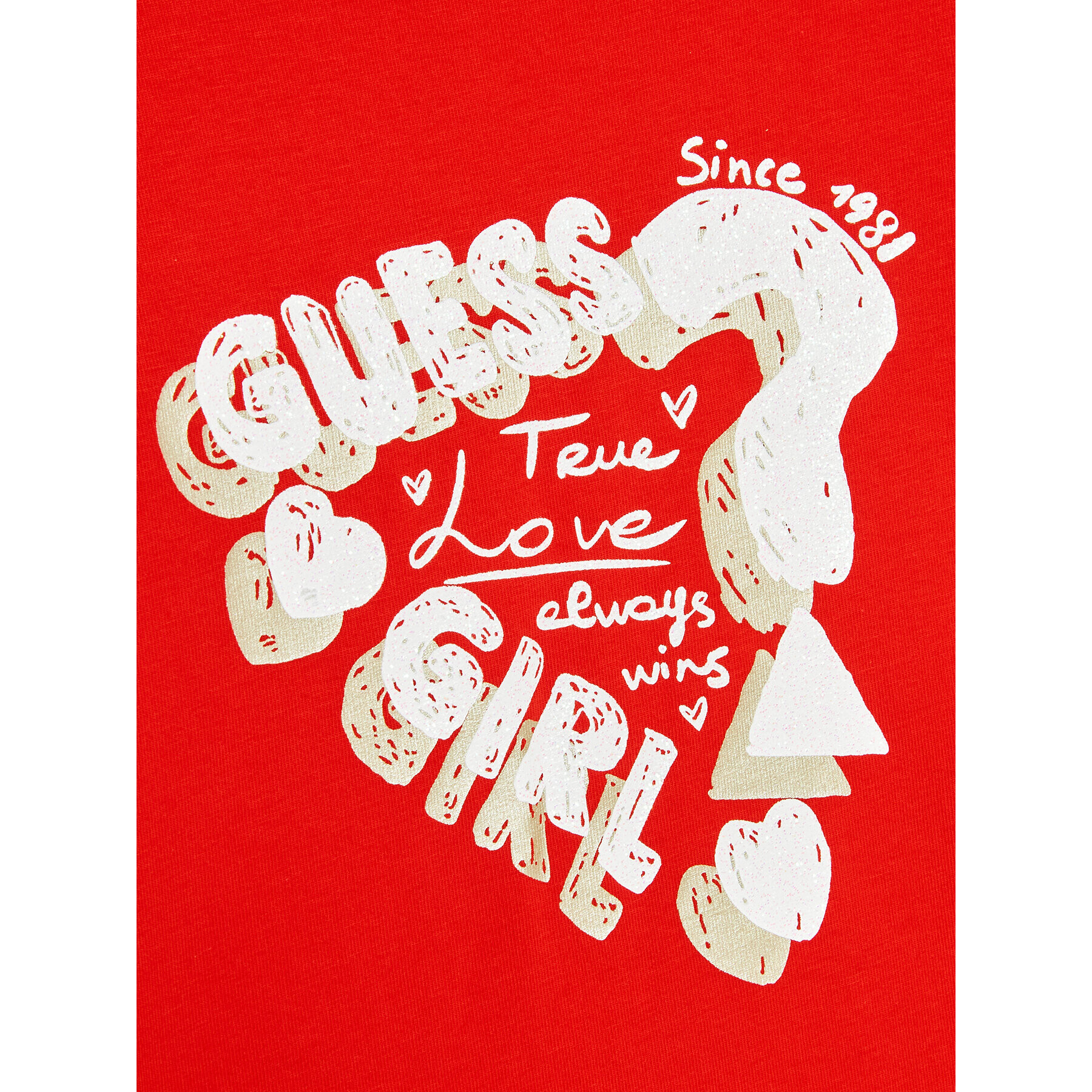 Guess T-Shirt K3RI13 K6YW1 Červená Regular Fit - Pepit.cz