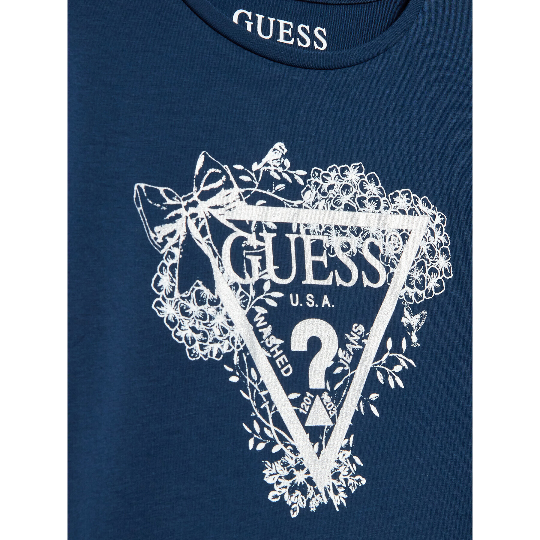 Guess T-Shirt K3RI17 K6YW1 Tmavomodrá Regular Fit - Pepit.cz