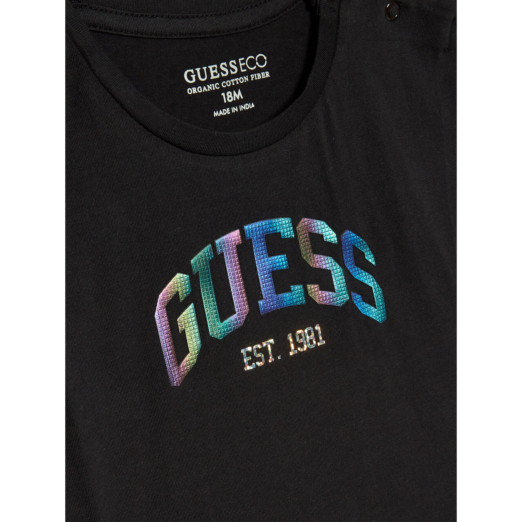 Guess T-Shirt K3RI25 K6YW1 Černá Regular Fit - Pepit.cz