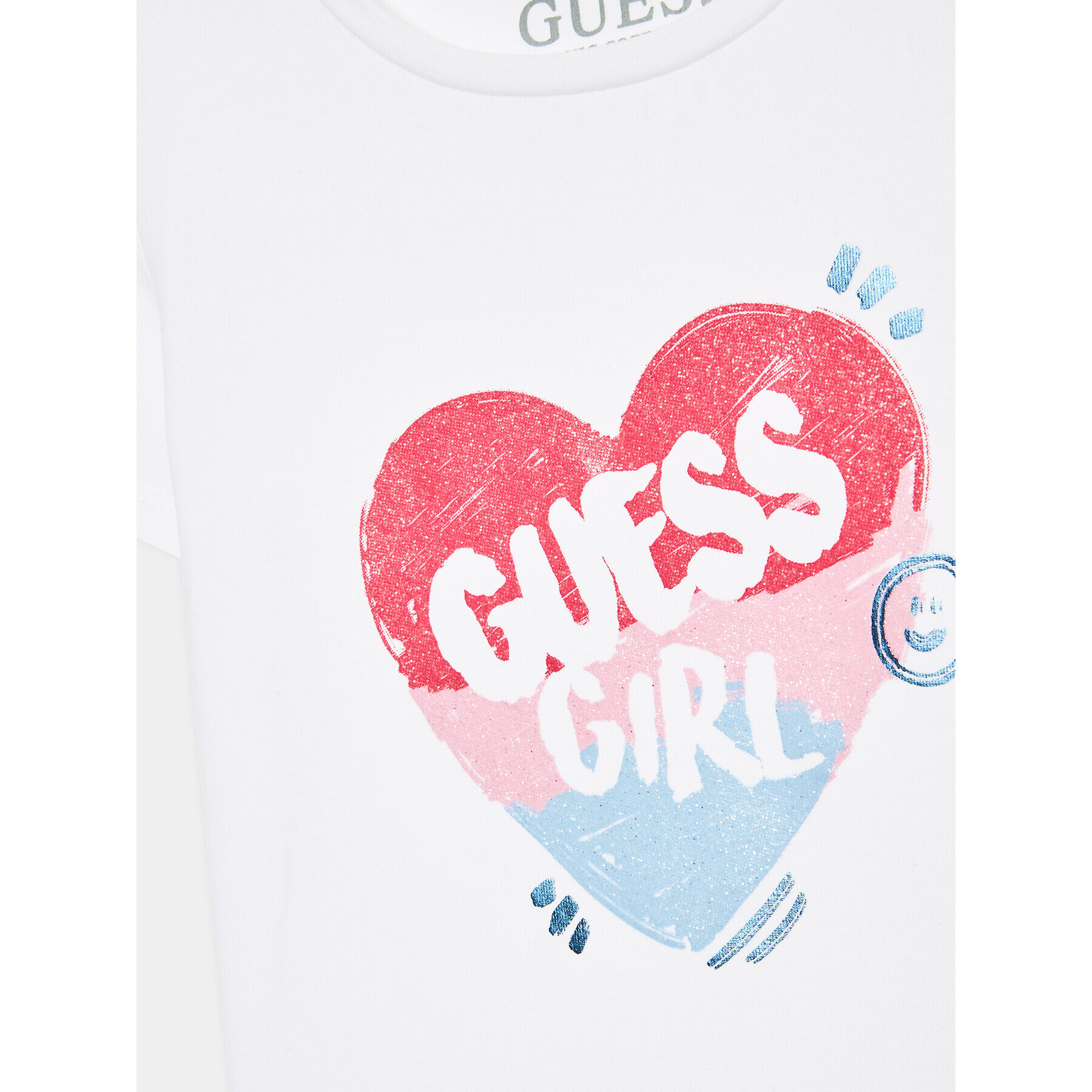 Guess T-Shirt K3YI02 K6YW4 Bílá Regular Fit - Pepit.cz