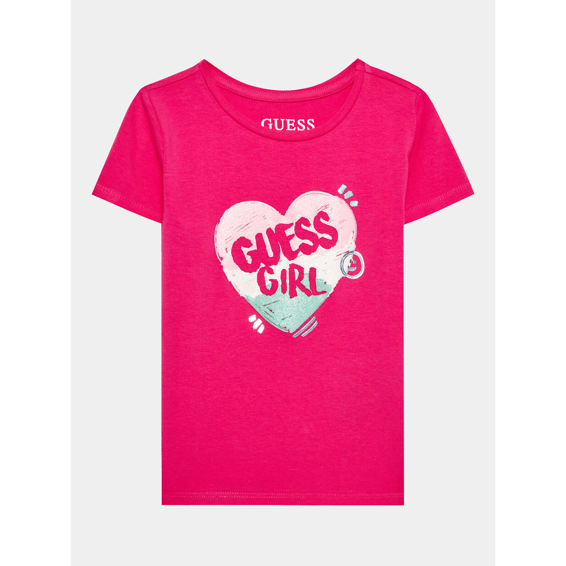 Guess T-Shirt K3YI02 K6YW4 Růžová Regular Fit - Pepit.cz