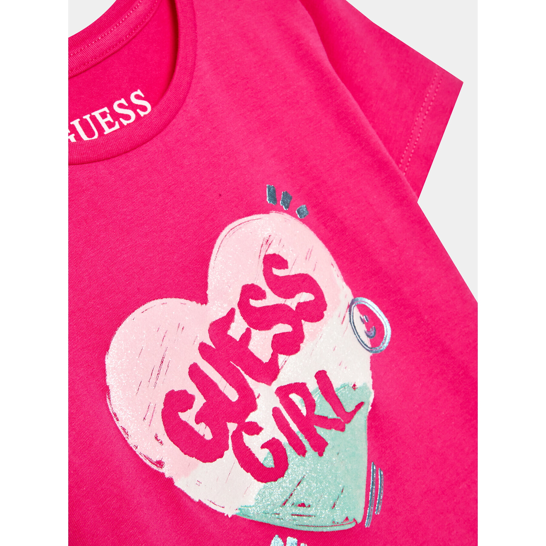 Guess T-Shirt K3YI02 K6YW4 Růžová Regular Fit - Pepit.cz