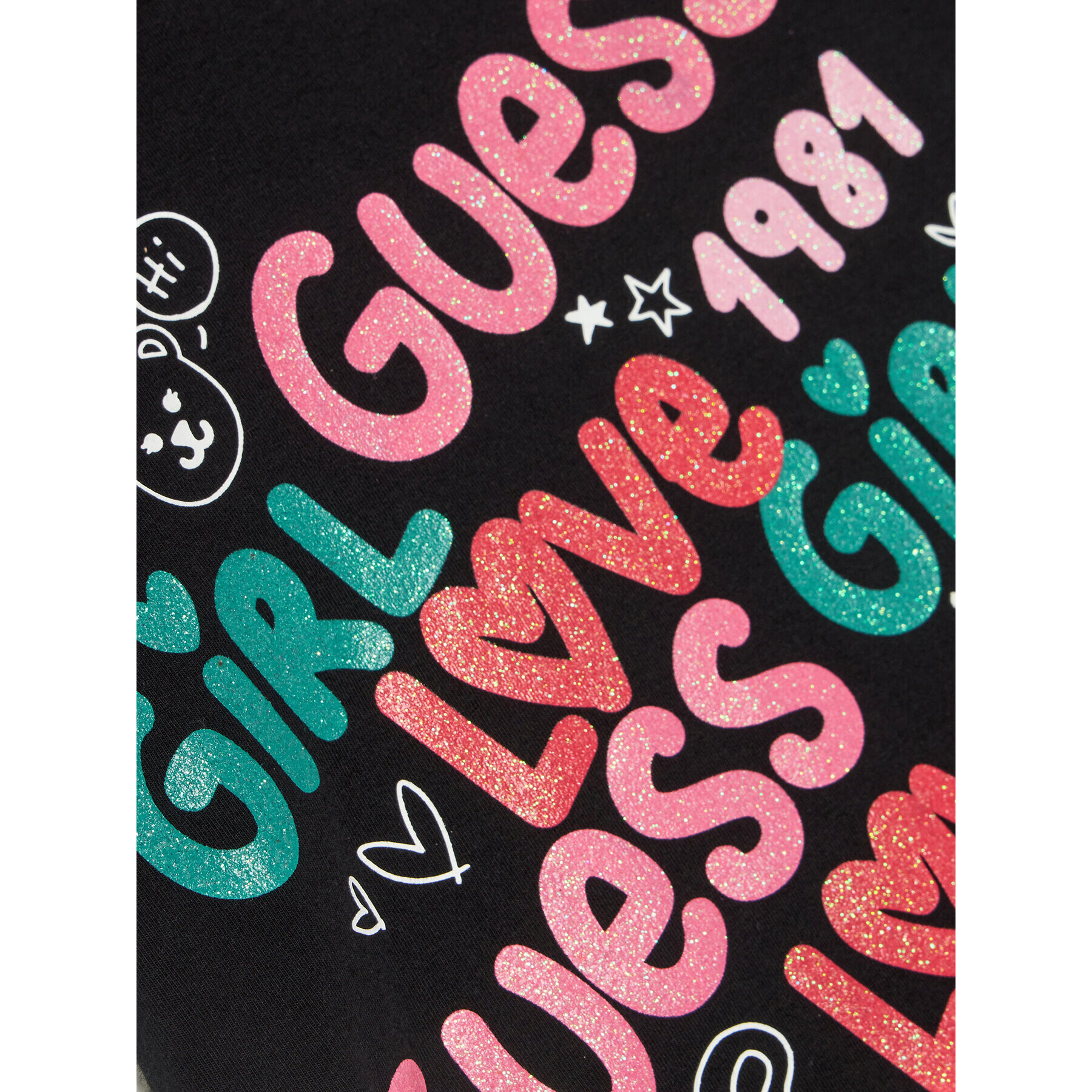 Guess T-Shirt K4RI03 K6YW4 Černá Regular Fit - Pepit.cz