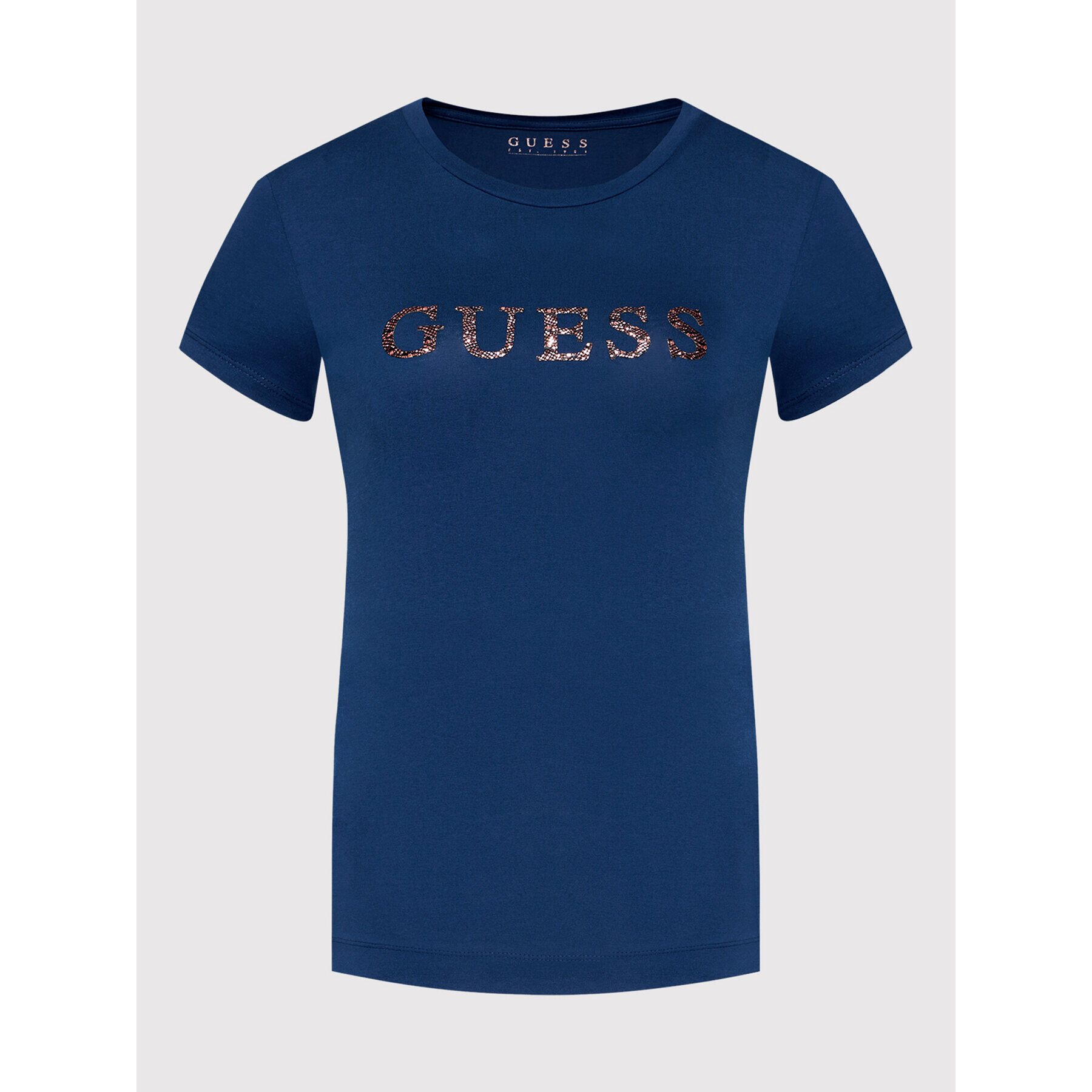 Guess T-Shirt Kimetz W1BI06 JA911 Tmavomodrá Regular Fit - Pepit.cz