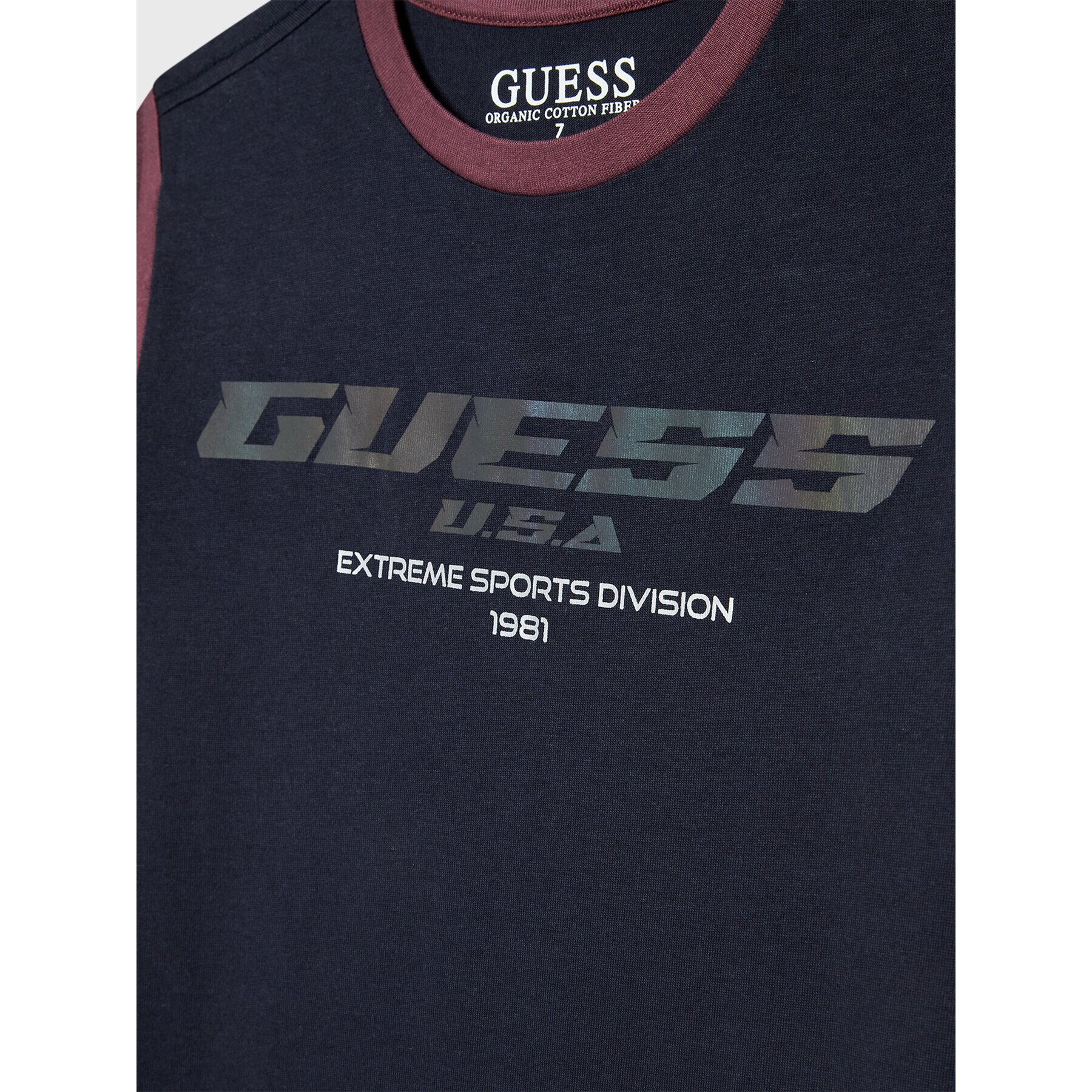 Guess T-Shirt L2BI22 I3Z11 Tmavomodrá Regular Fit - Pepit.cz