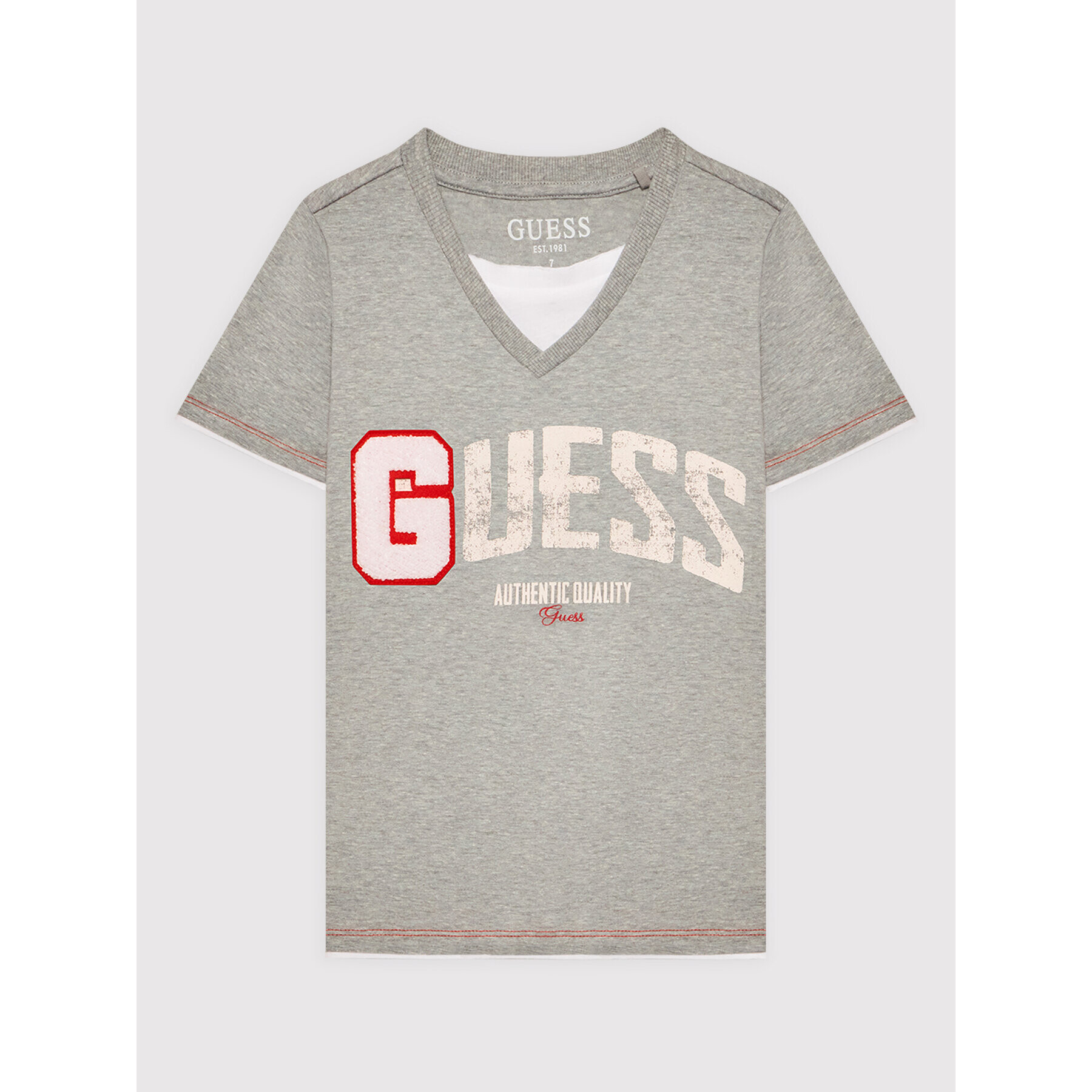 Guess T-Shirt L2GI08 KAV10 Šedá Regular Fit - Pepit.cz