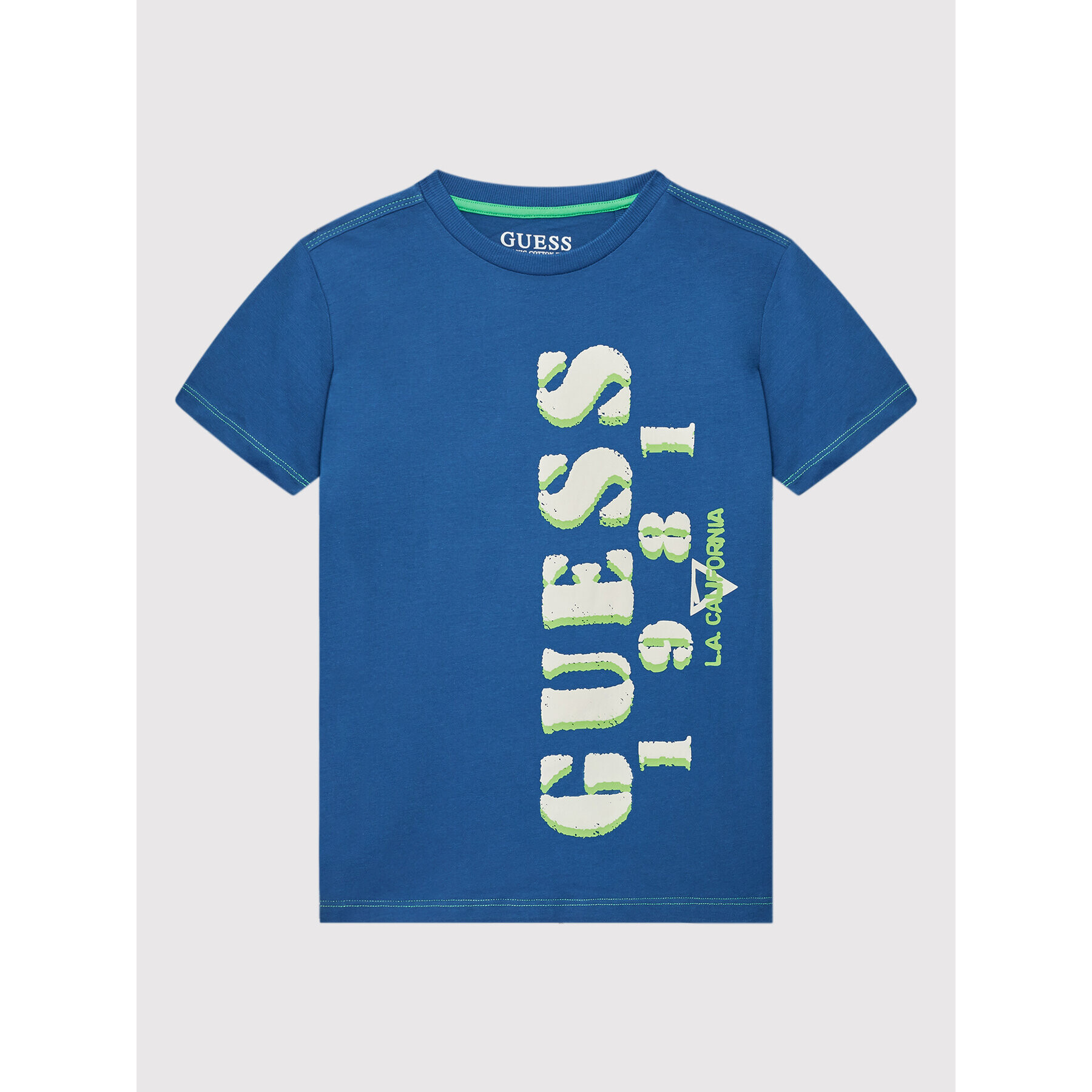 Guess T-Shirt L2GI19 K8HM0 Modrá Regular Fit - Pepit.cz