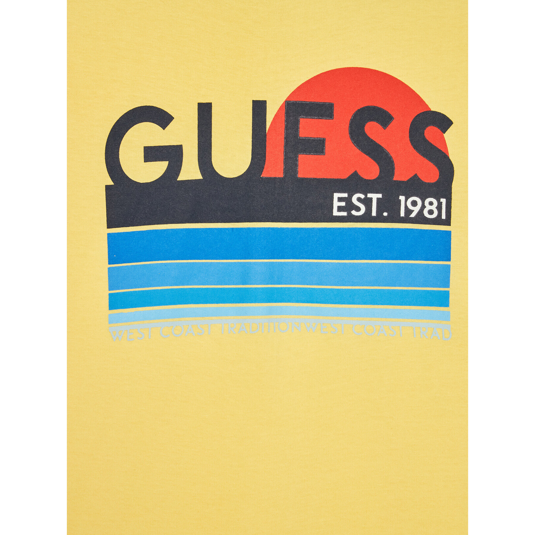 Guess T-Shirt L2RI21 K8HM0 Žlutá Regular Fit - Pepit.cz