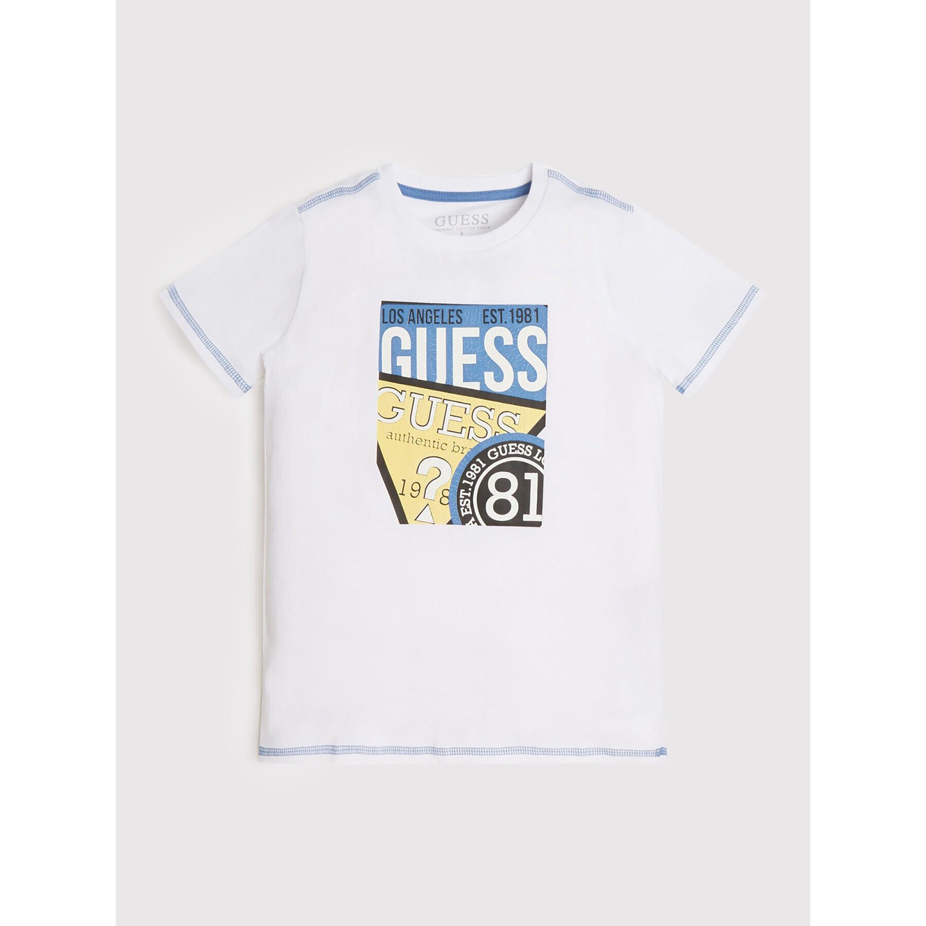 Guess T-Shirt L2YI00 K8HM0 Bílá Regular Fit - Pepit.cz