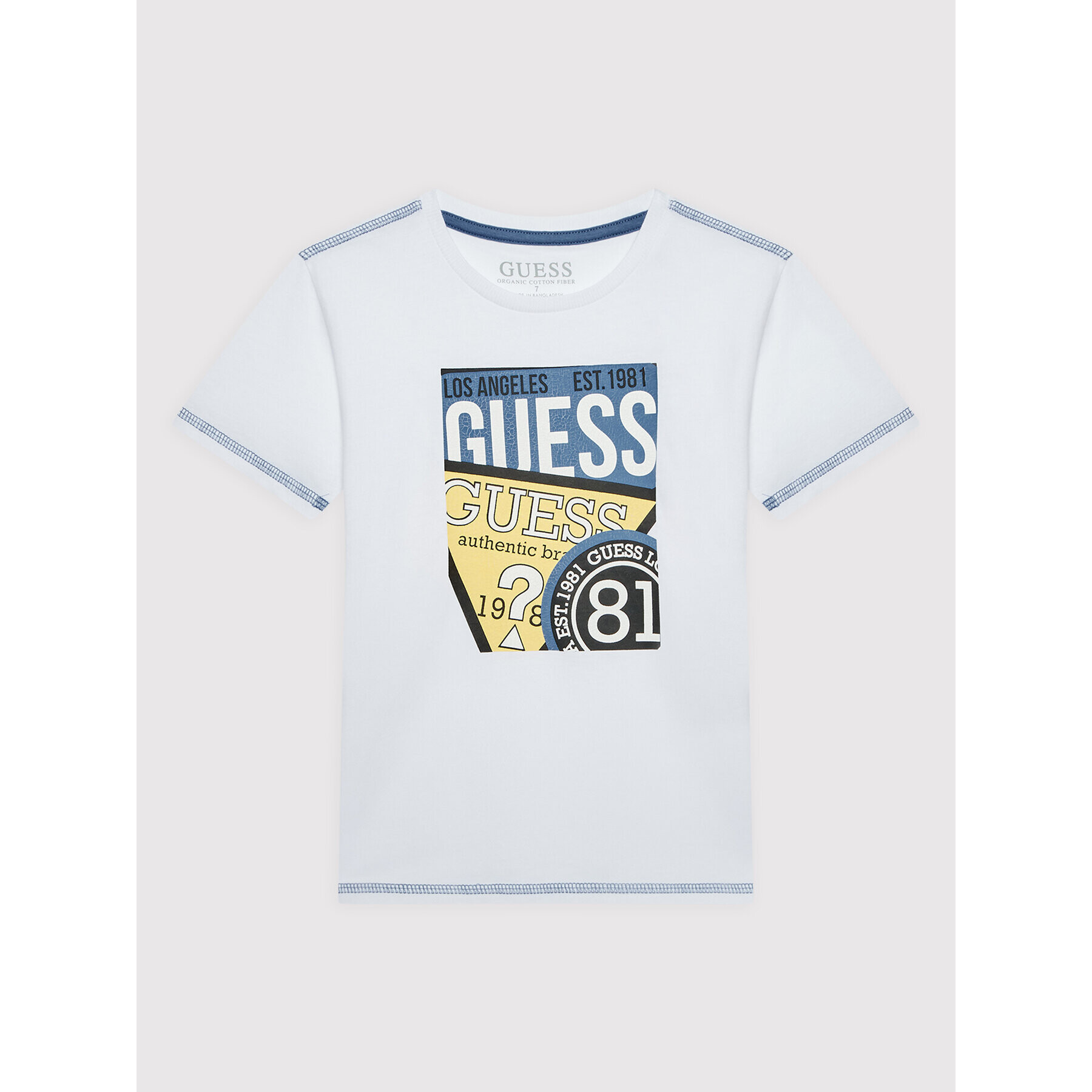 Guess T-Shirt L2YI00 K8HM0 Bílá Regular Fit - Pepit.cz