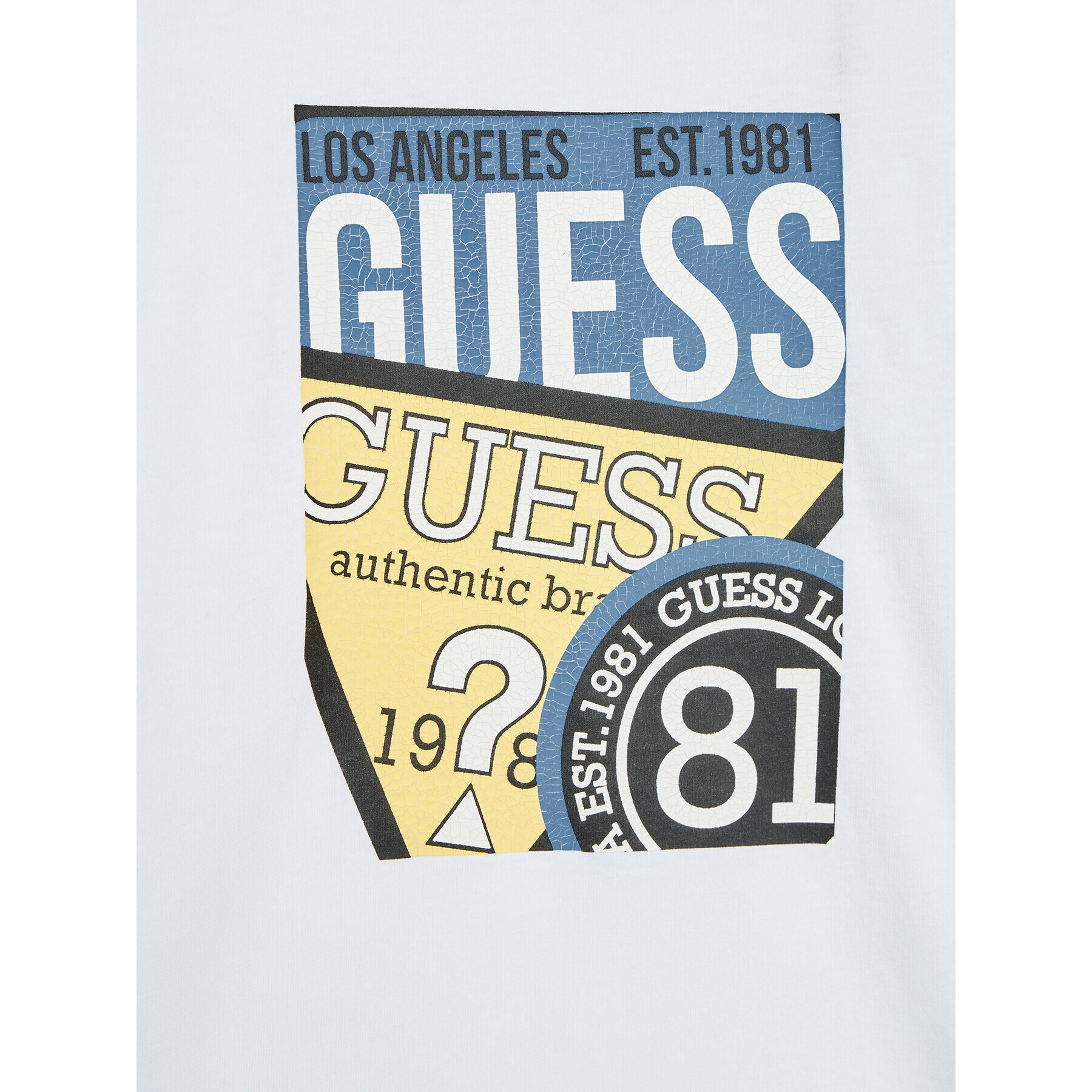 Guess T-Shirt L2YI00 K8HM0 Bílá Regular Fit - Pepit.cz