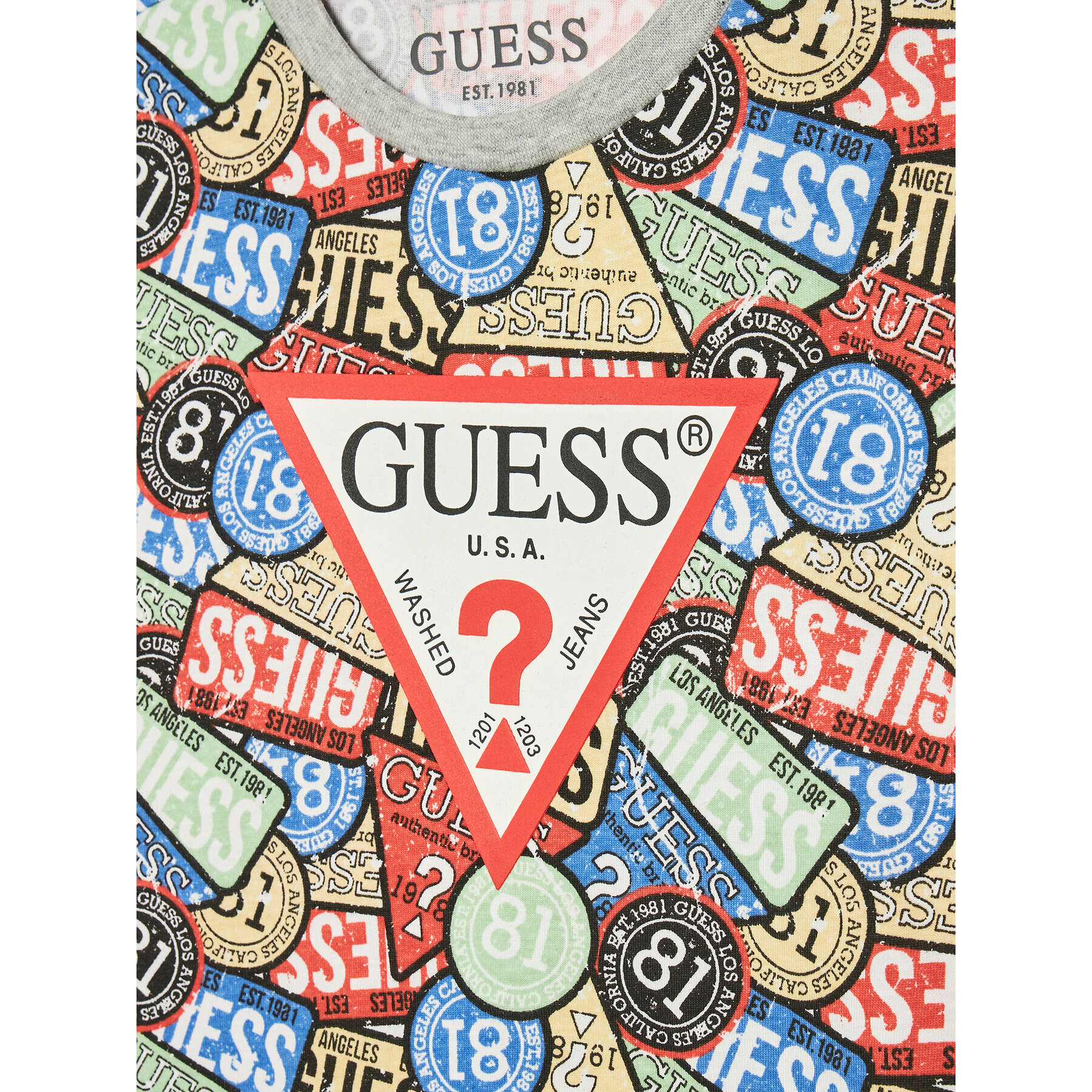 Guess T-Shirt L2YI05 K5M20 Barevná Regular Fit - Pepit.cz