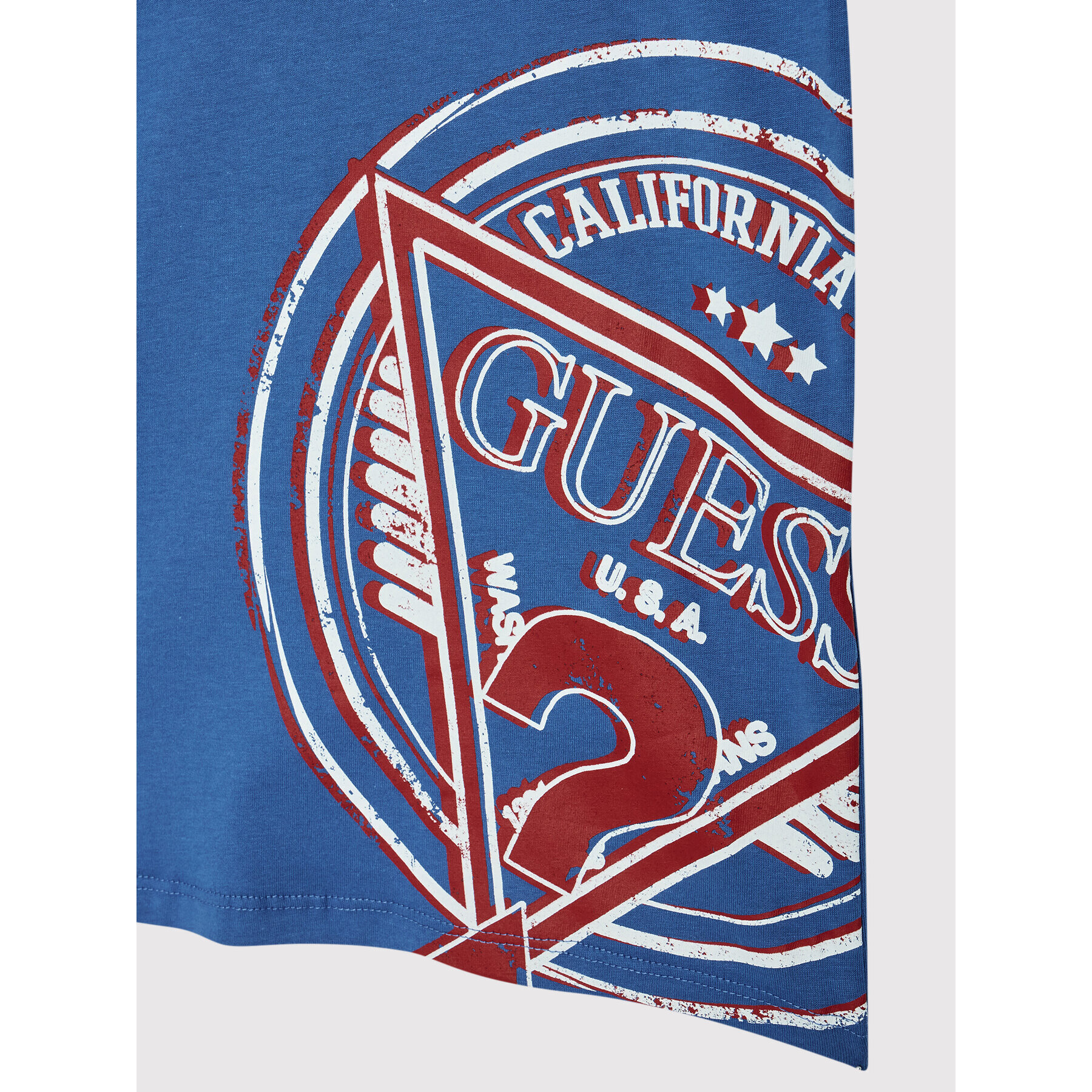 Guess T-Shirt L2YI13 K8HM0 Modrá Regular Fit - Pepit.cz