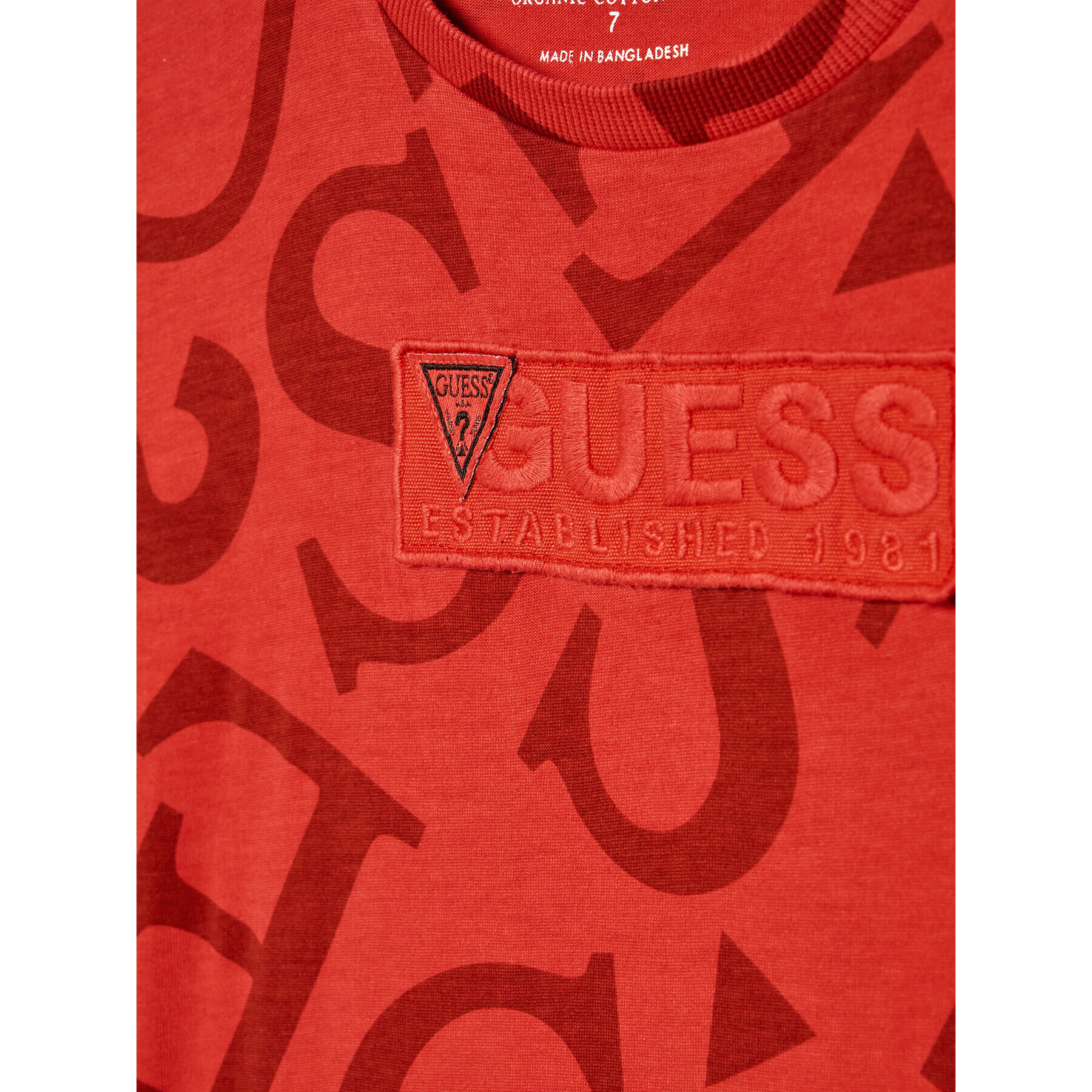 Guess T-Shirt L2YI32 K8HM0 Červená Regular Fit - Pepit.cz