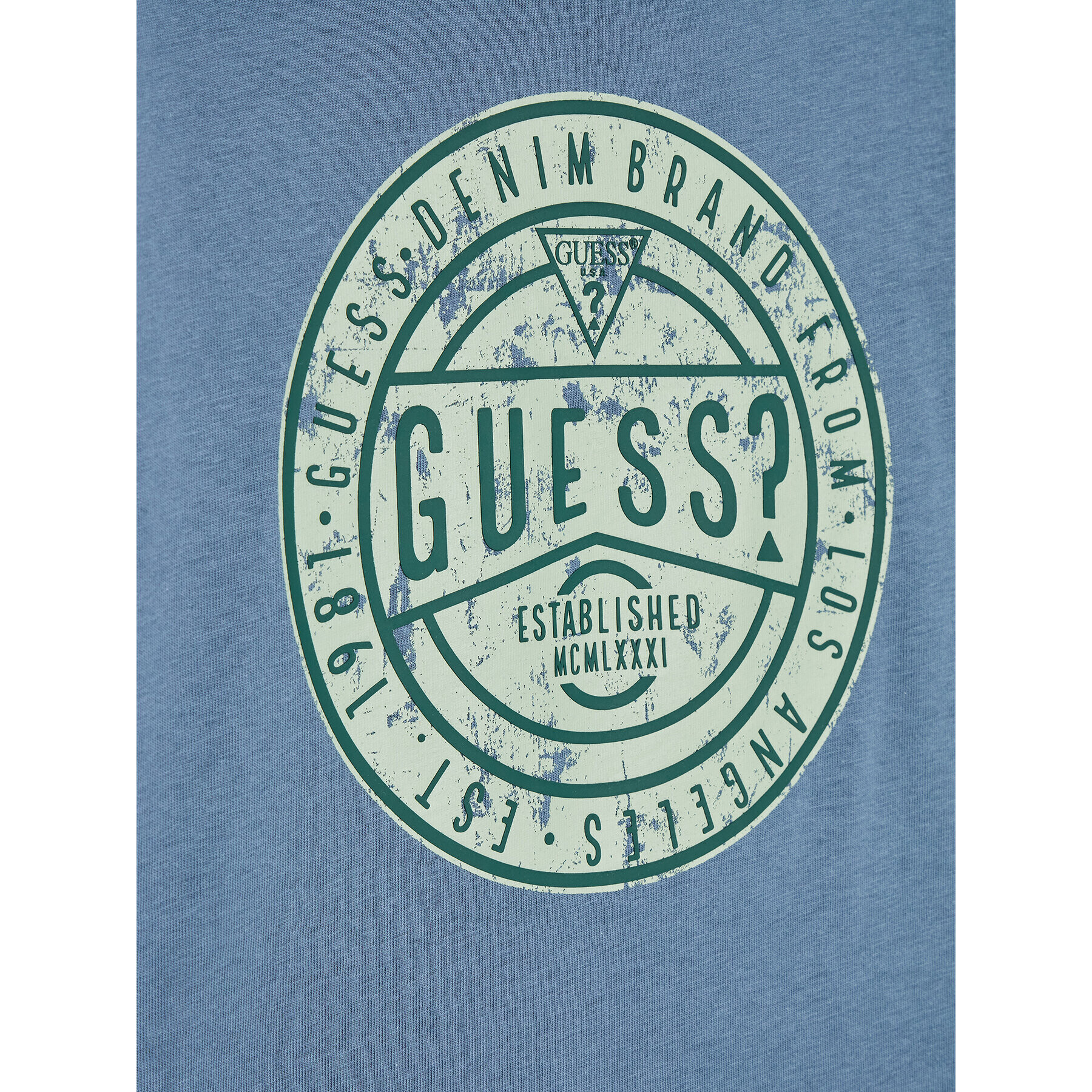 Guess T-Shirt L2YI44 K8HM0 Tmavomodrá Regular Fit - Pepit.cz