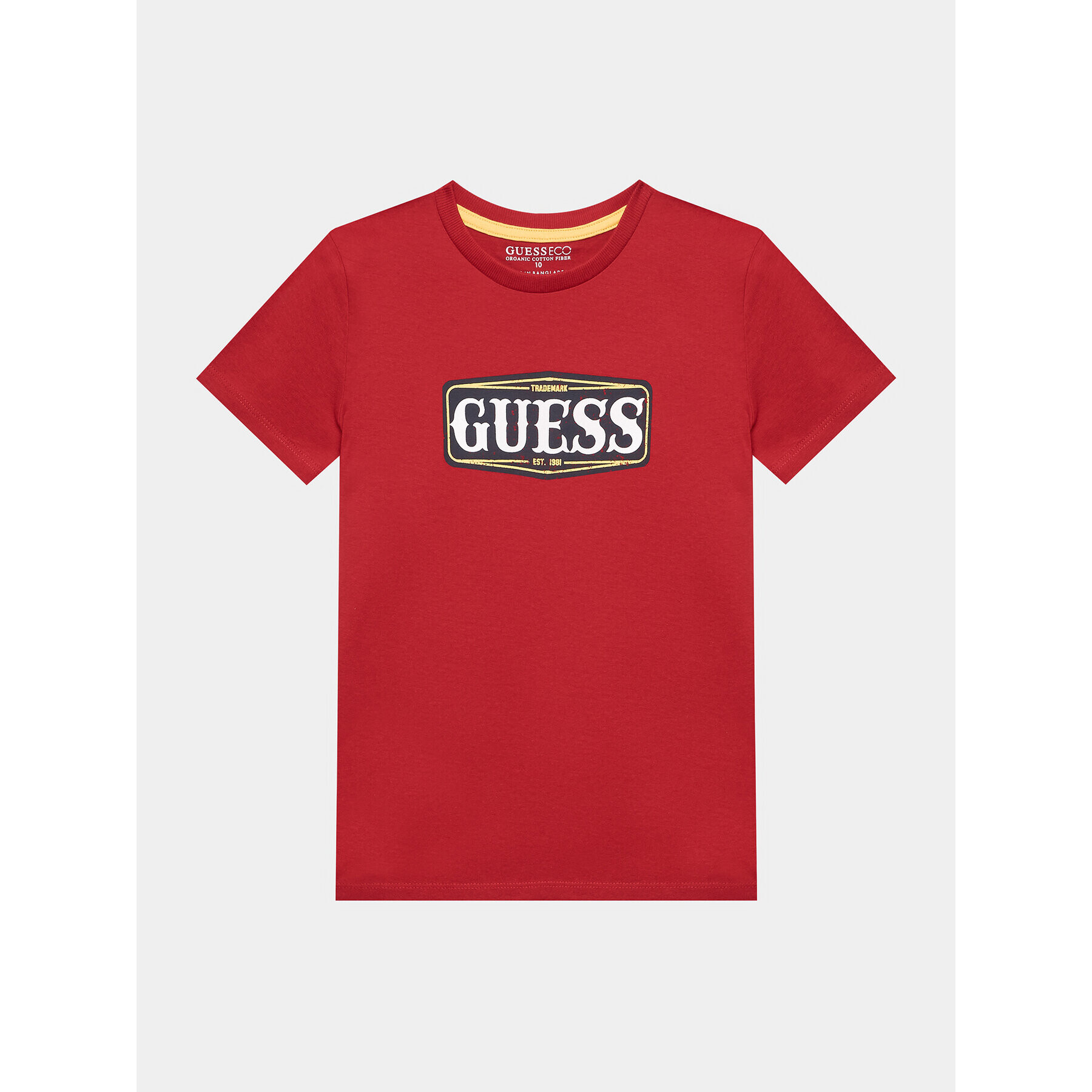 Guess T-Shirt L3BI01 I3Z14 Červená Regular Fit - Pepit.cz