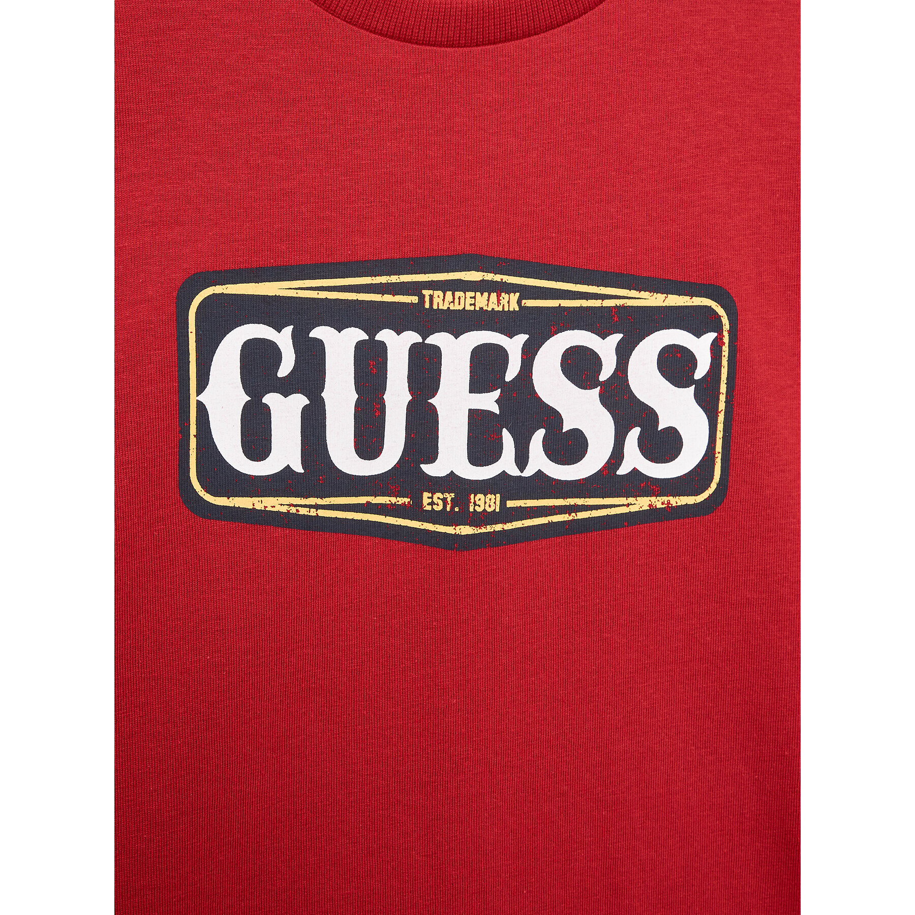 Guess T-Shirt L3BI01 I3Z14 Červená Regular Fit - Pepit.cz