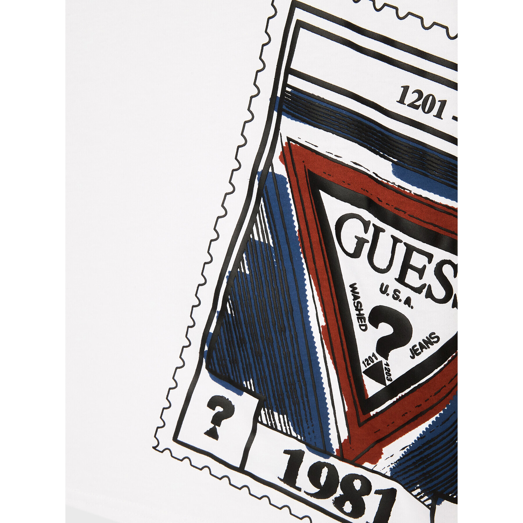 Guess T-Shirt L3GI01 K8HM0 Bílá Regular Fit - Pepit.cz