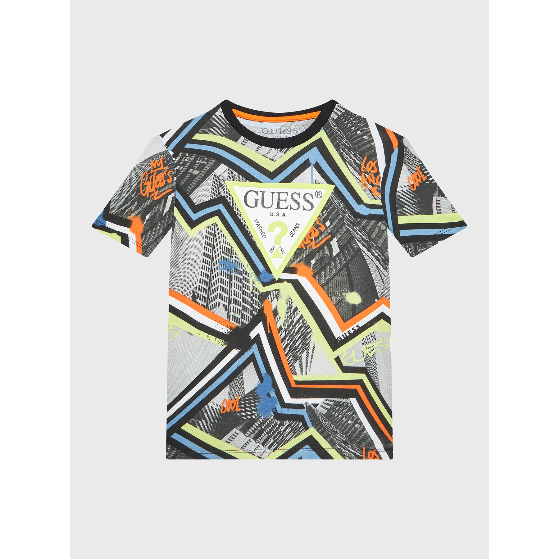 Guess T-Shirt L3RI03 K8HM3 Barevná Regular Fit - Pepit.cz