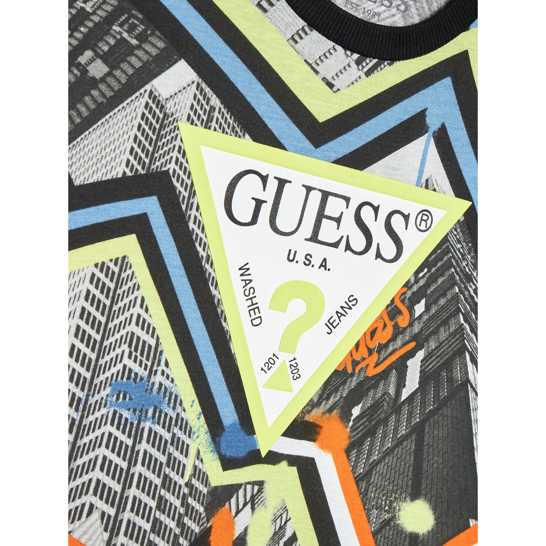 Guess T-Shirt L3RI03 K8HM3 Barevná Regular Fit - Pepit.cz