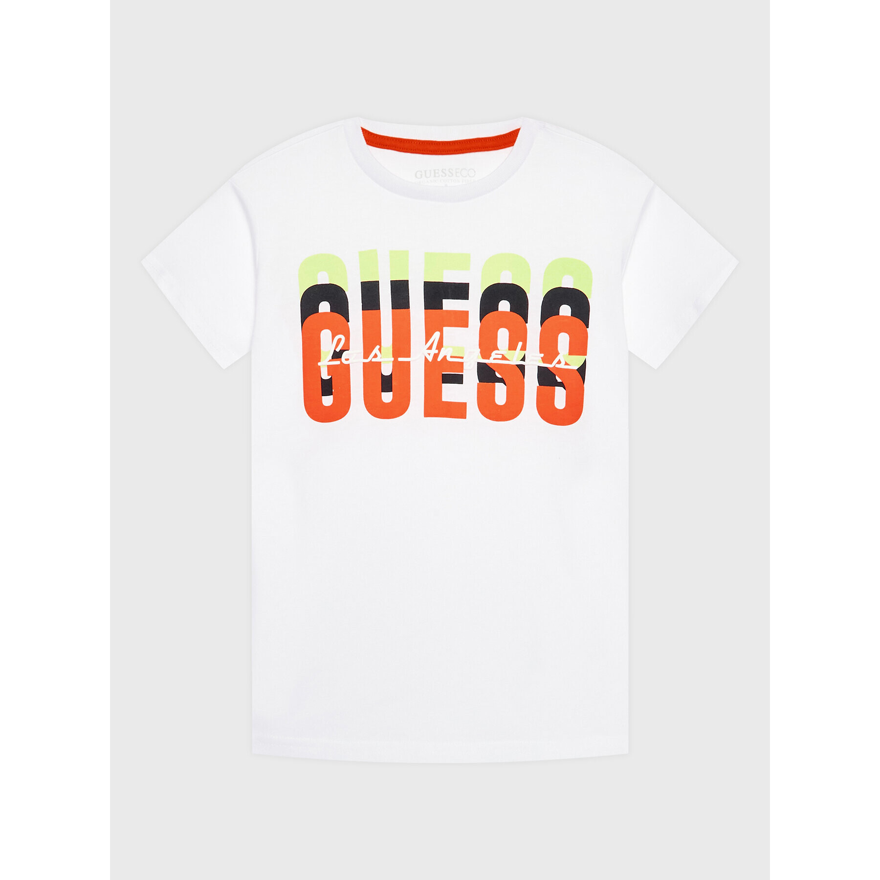 Guess T-Shirt L3RI04 K8HM0 Bílá Regular Fit - Pepit.cz