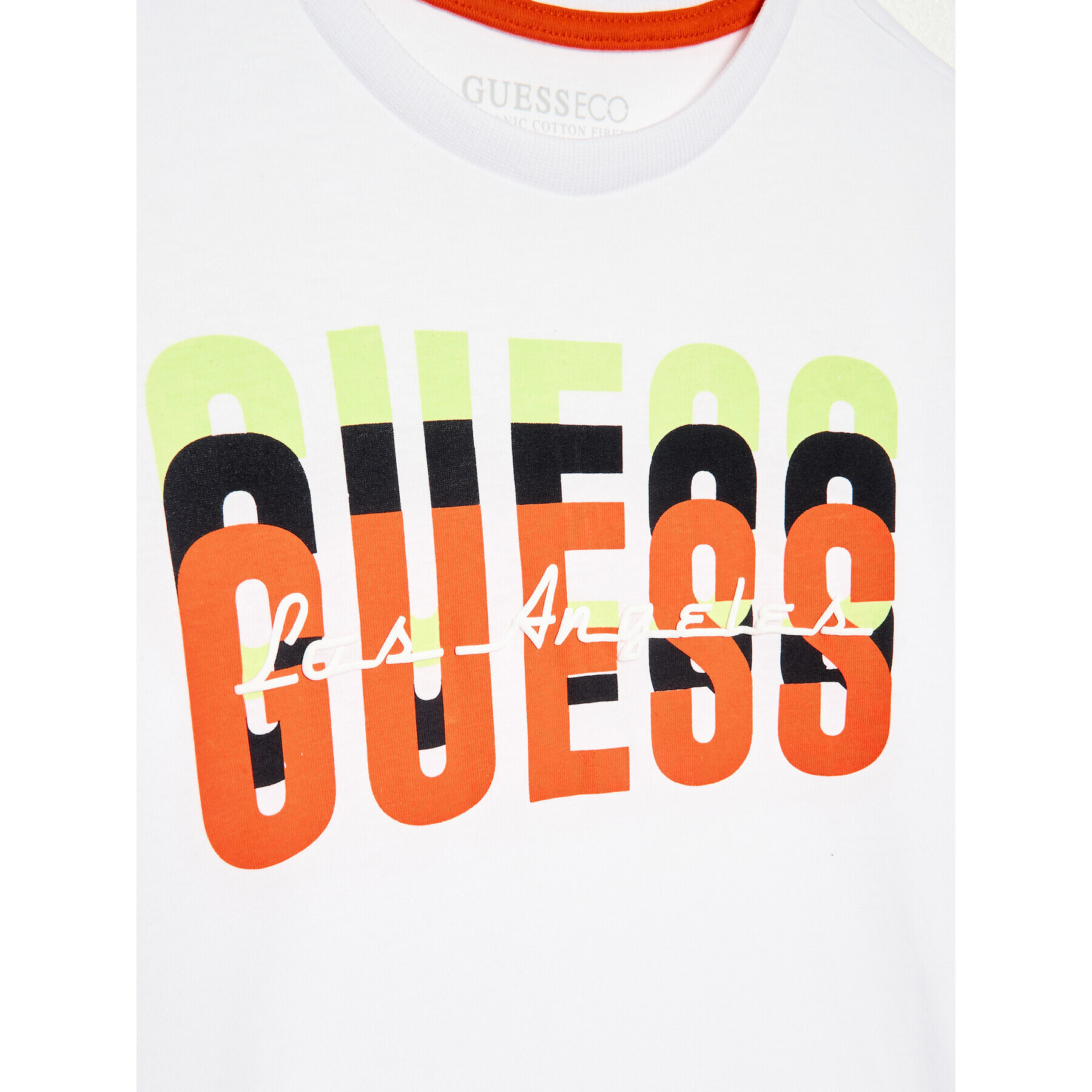 Guess T-Shirt L3RI04 K8HM0 Bílá Regular Fit - Pepit.cz