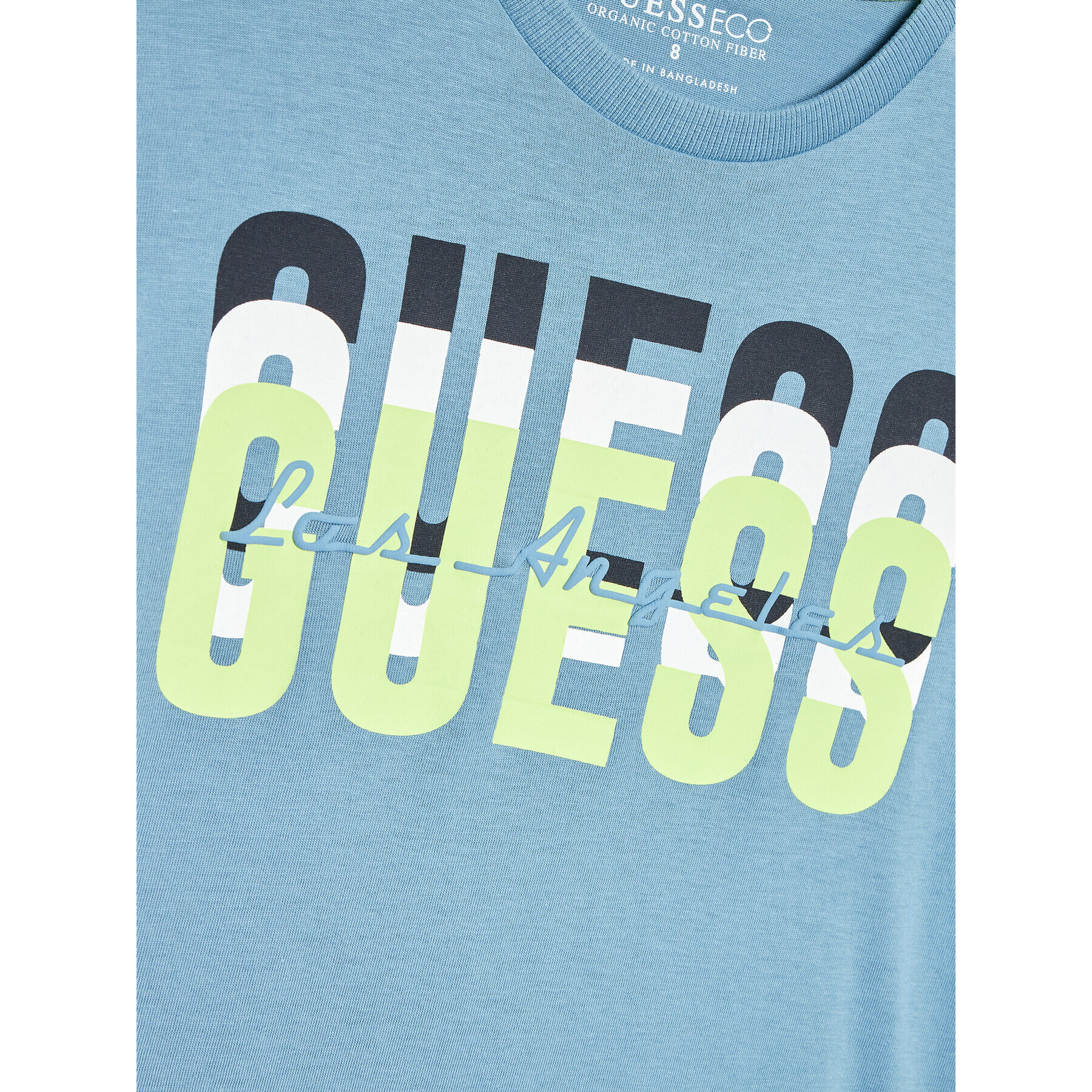 Guess T-Shirt L3RI04 K8HM0 Modrá Regular Fit - Pepit.cz