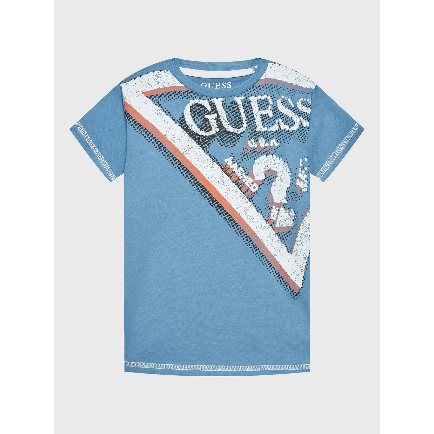 Guess T-Shirt L3RI18 K8HM0 Modrá Regular Fit - Pepit.cz