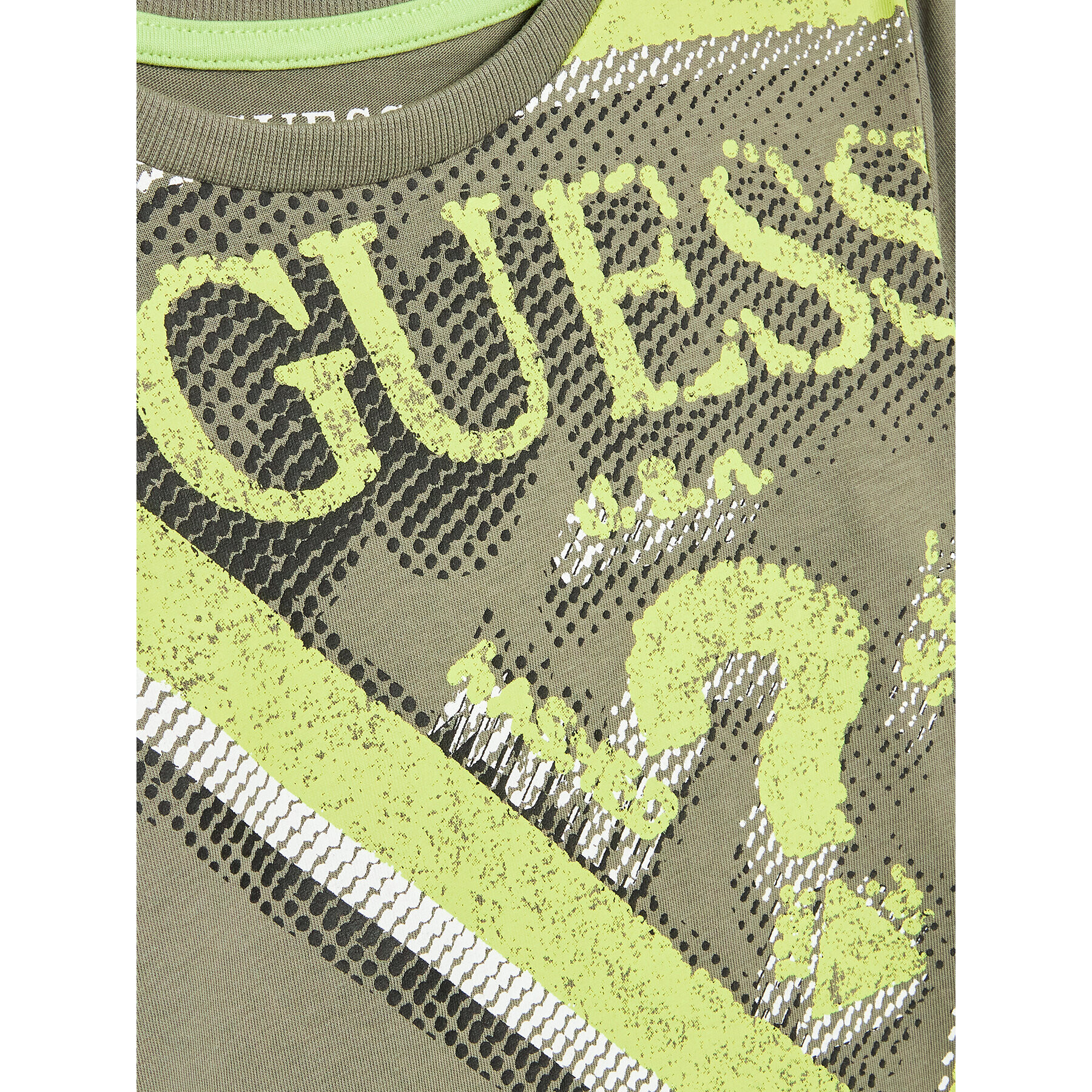 Guess T-Shirt L3RI18 K8HM0 Zelená Regular Fit - Pepit.cz